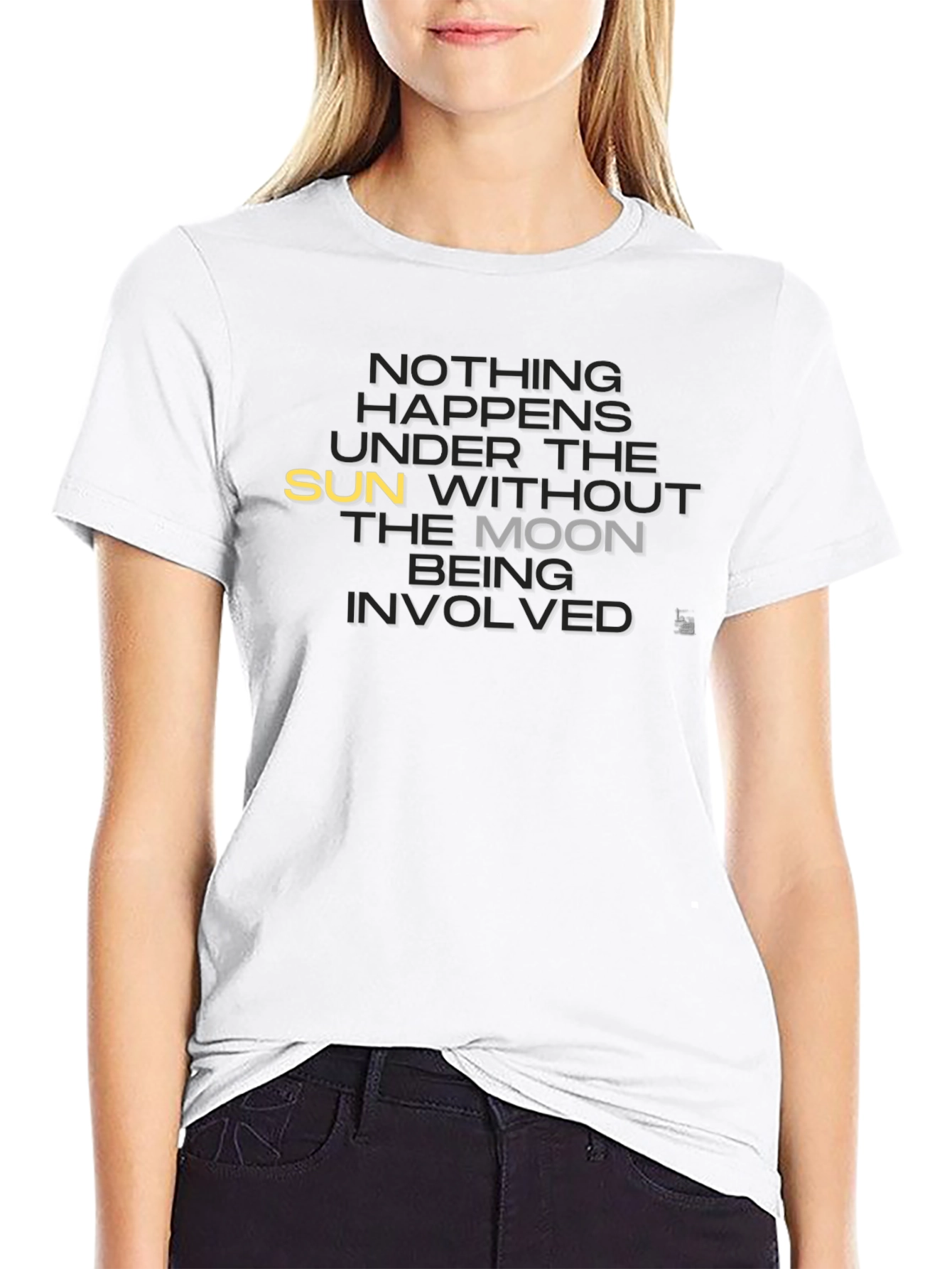 Nothing Happens T-Shirt - Sun & Moon Graphic Tee