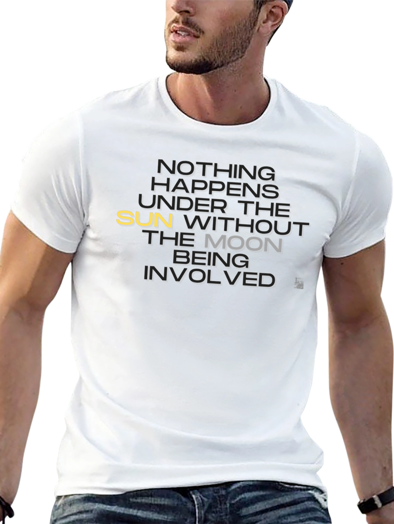 Nothing Happens T-Shirt - Sun & Moon Graphic Tee