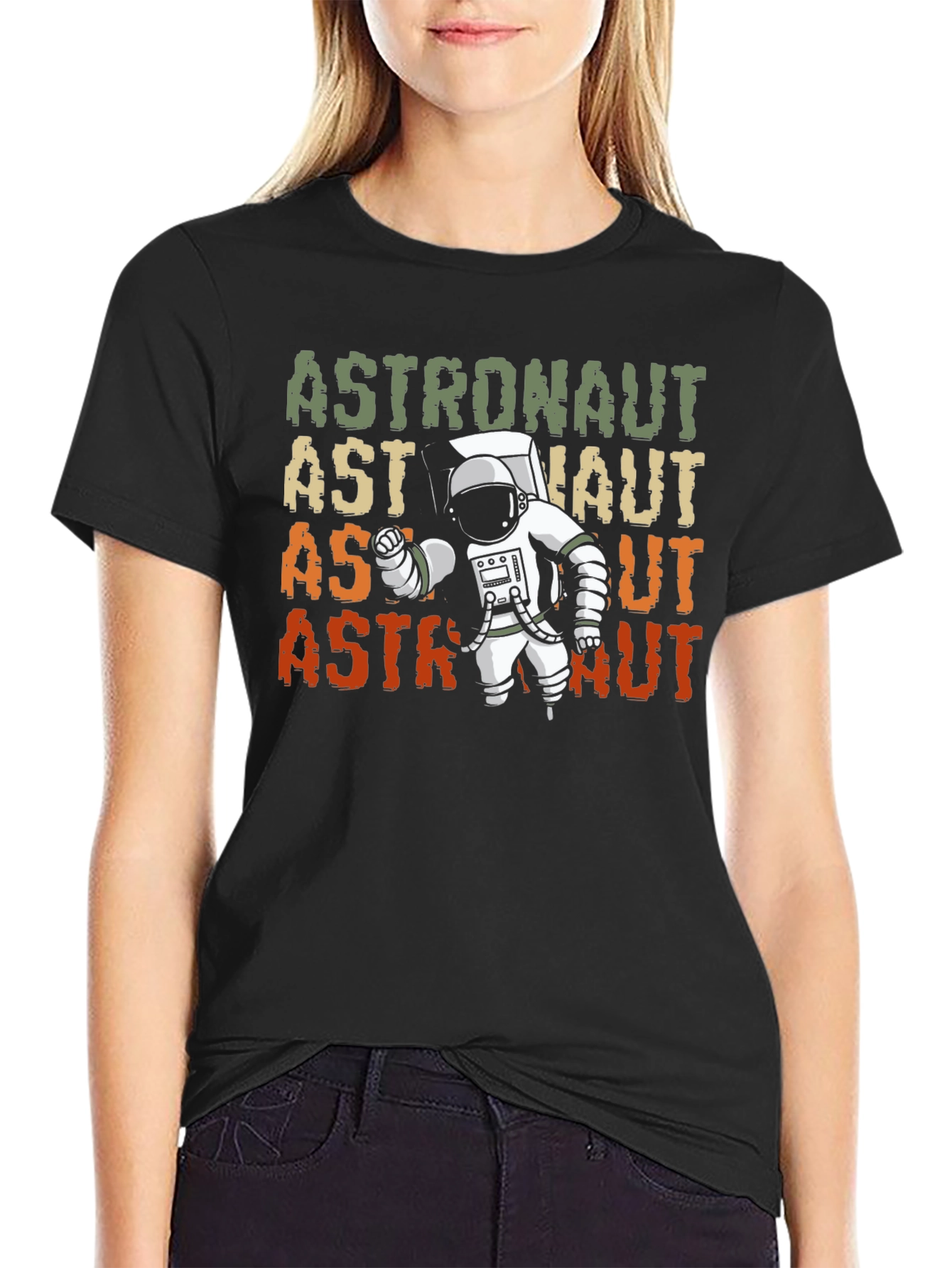 Retro Astronaut Graphic T-Shirt