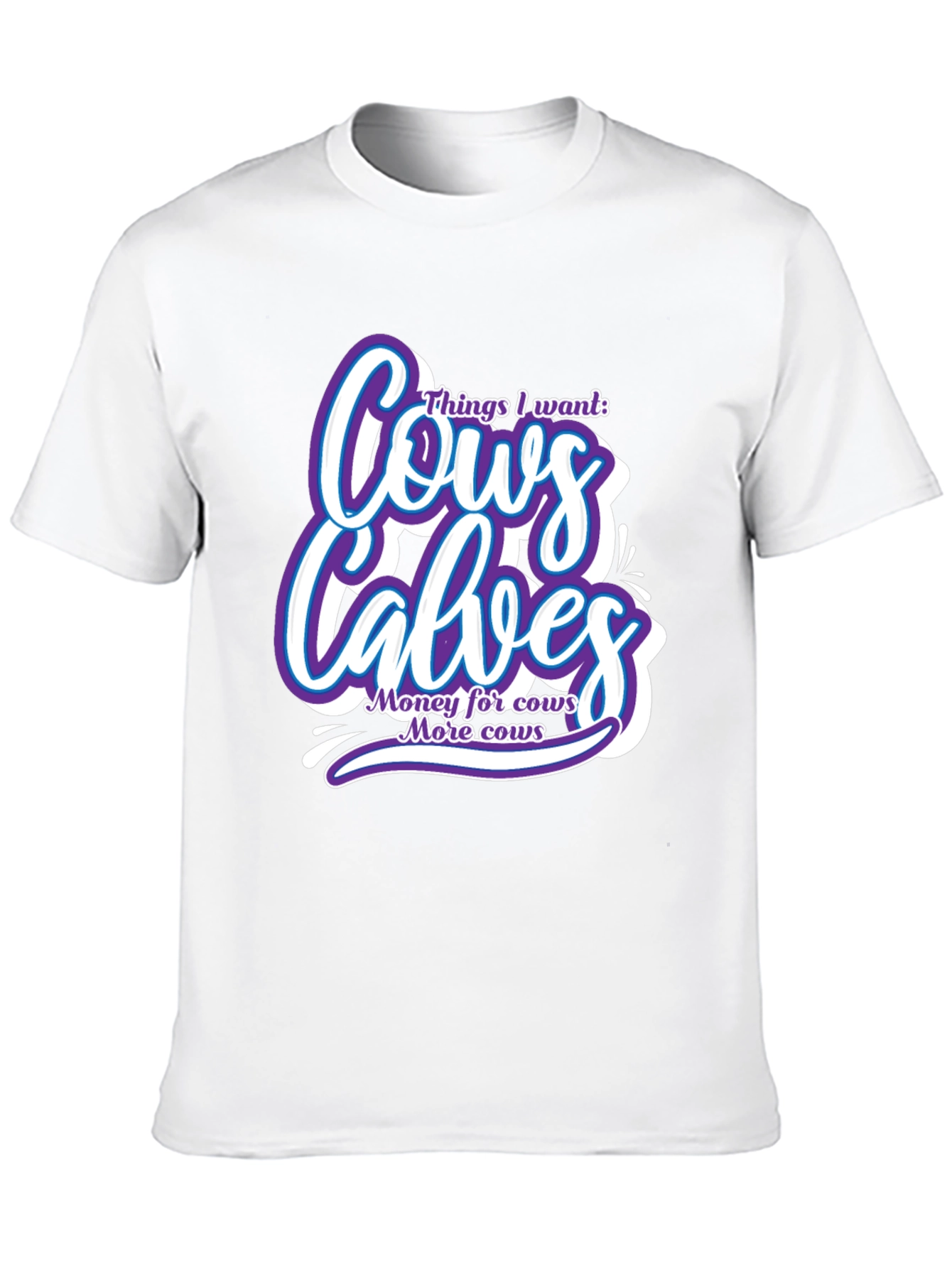 Cows and Calves Black Graphic Tee