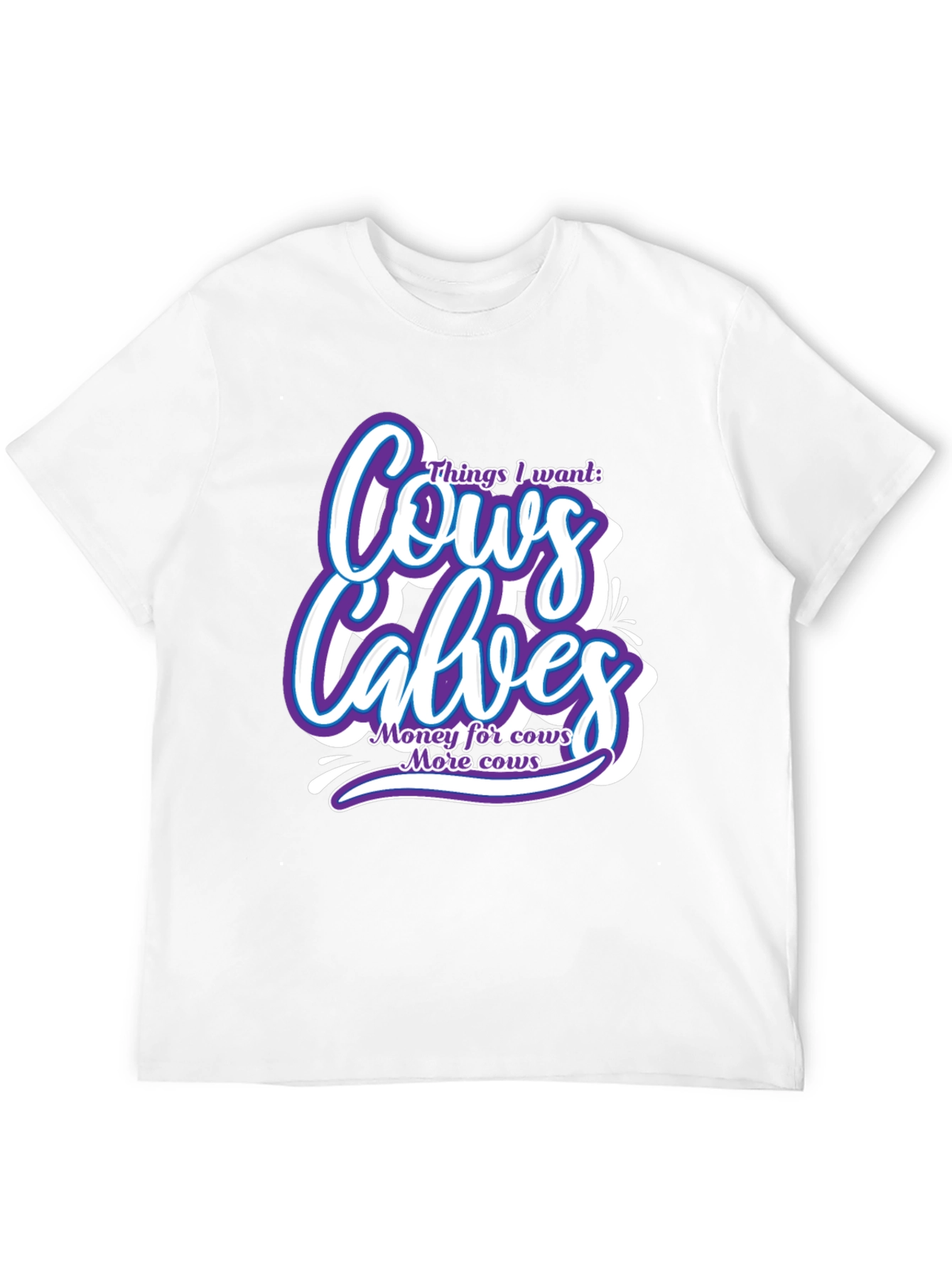 Cows and Calves Black Graphic Tee