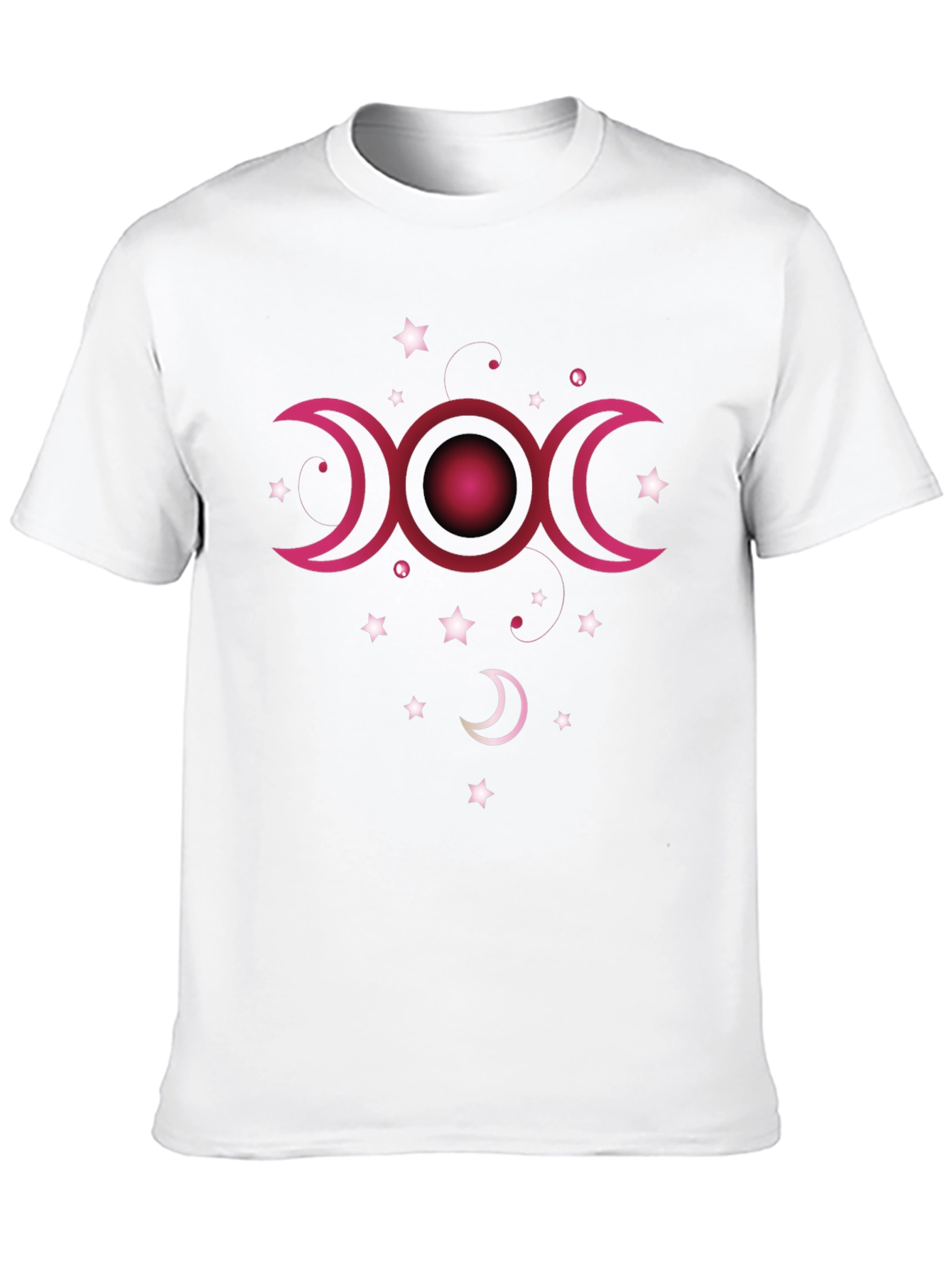 Triple Moon Goddess Black T-Shirt