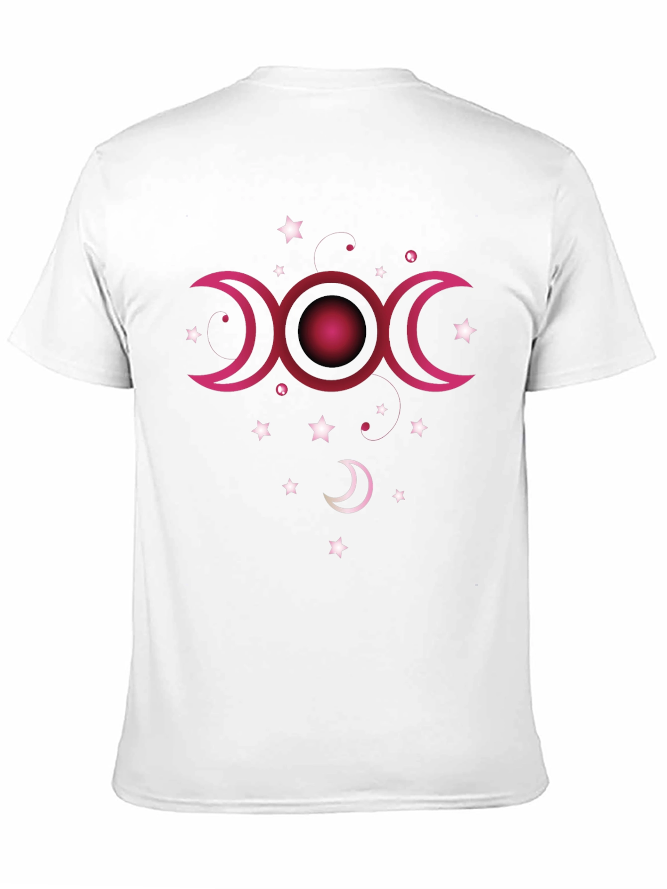 Triple Moon Goddess Black T-Shirt