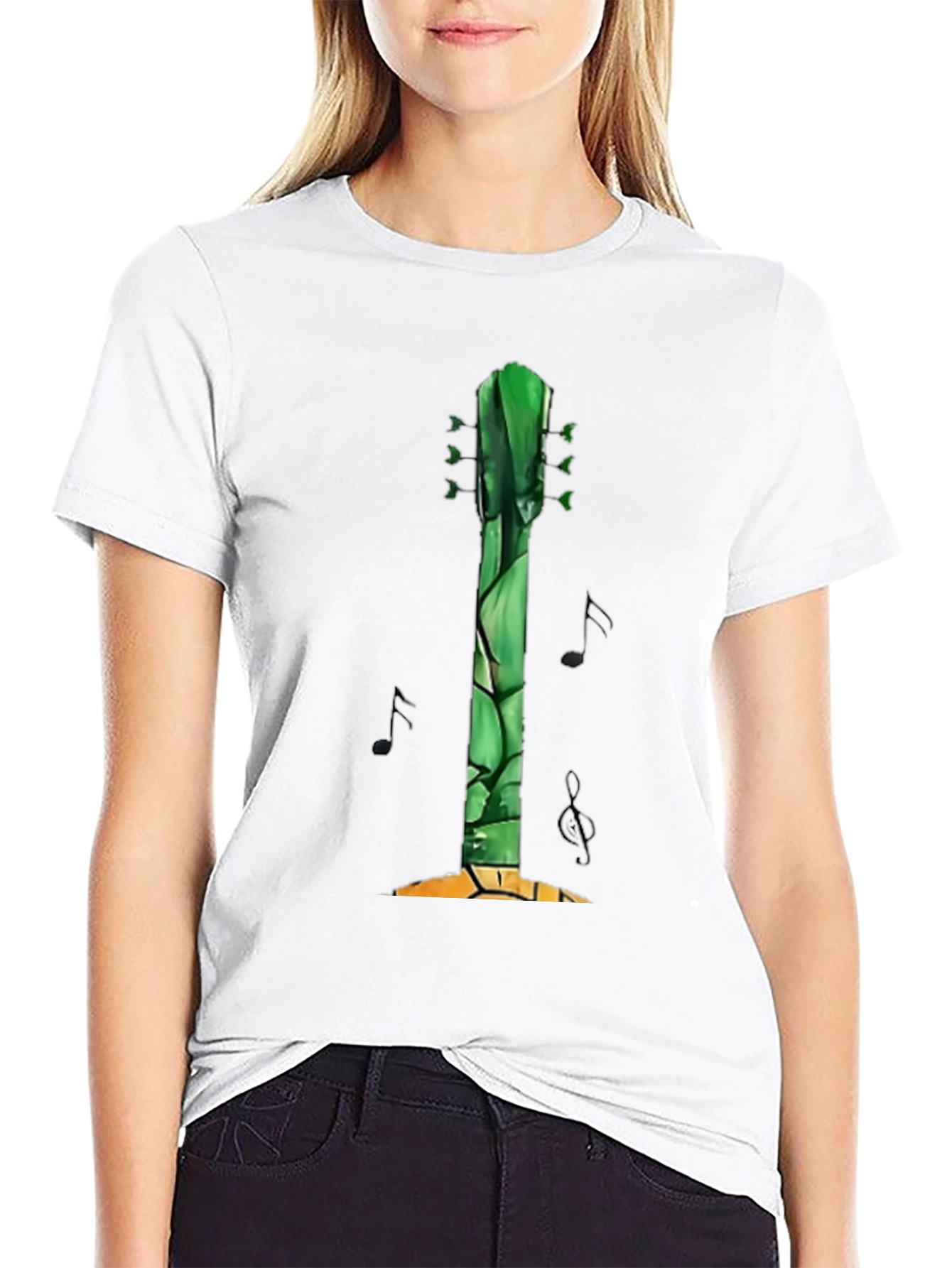 Guitar Asparagus Mens Graphic Tee - Black