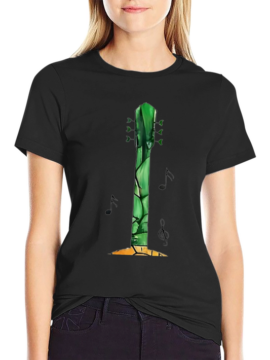 Guitar Asparagus Mens Graphic Tee - Black