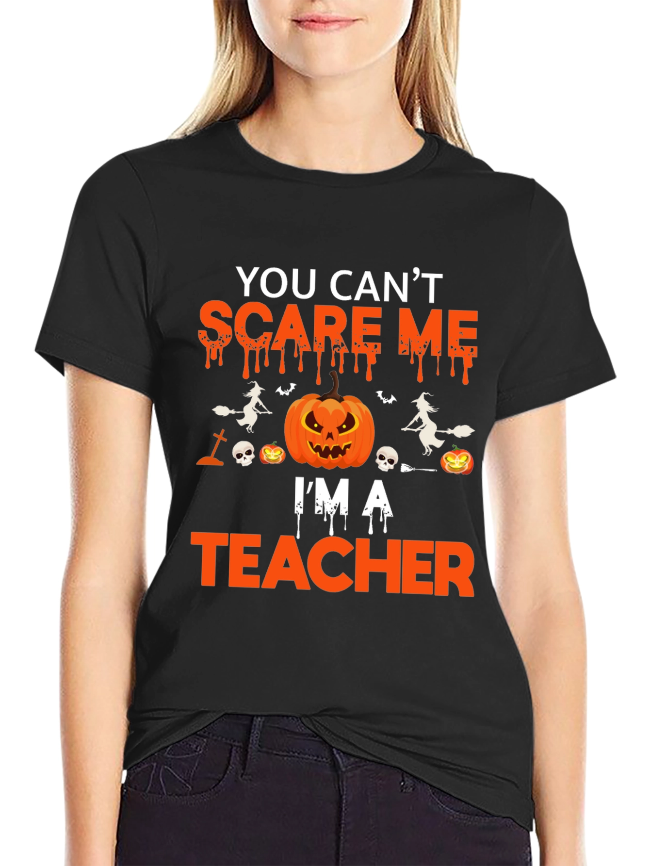 Scare Me Teacher Halloween T-Shirt