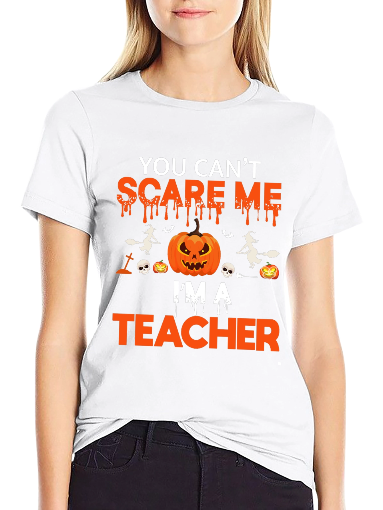 Scare Me Teacher Halloween T-Shirt