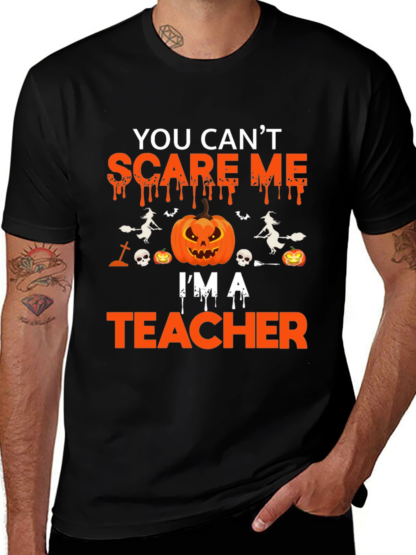 Scare Me Teacher Halloween T-Shirt