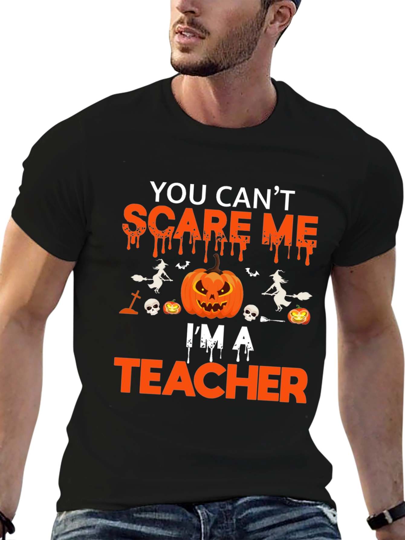 Scare Me Teacher Halloween T-Shirt
