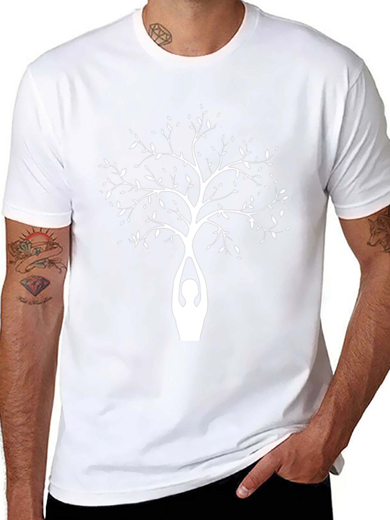 Yoga Tree T-Shirt - Zen Style Relaxed Fit
