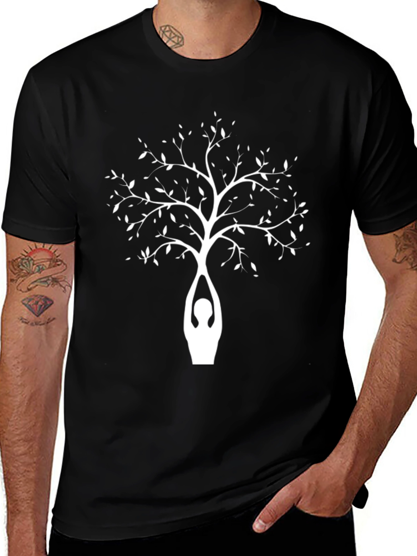 Yoga Tree T-Shirt - Zen Style Relaxed Fit
