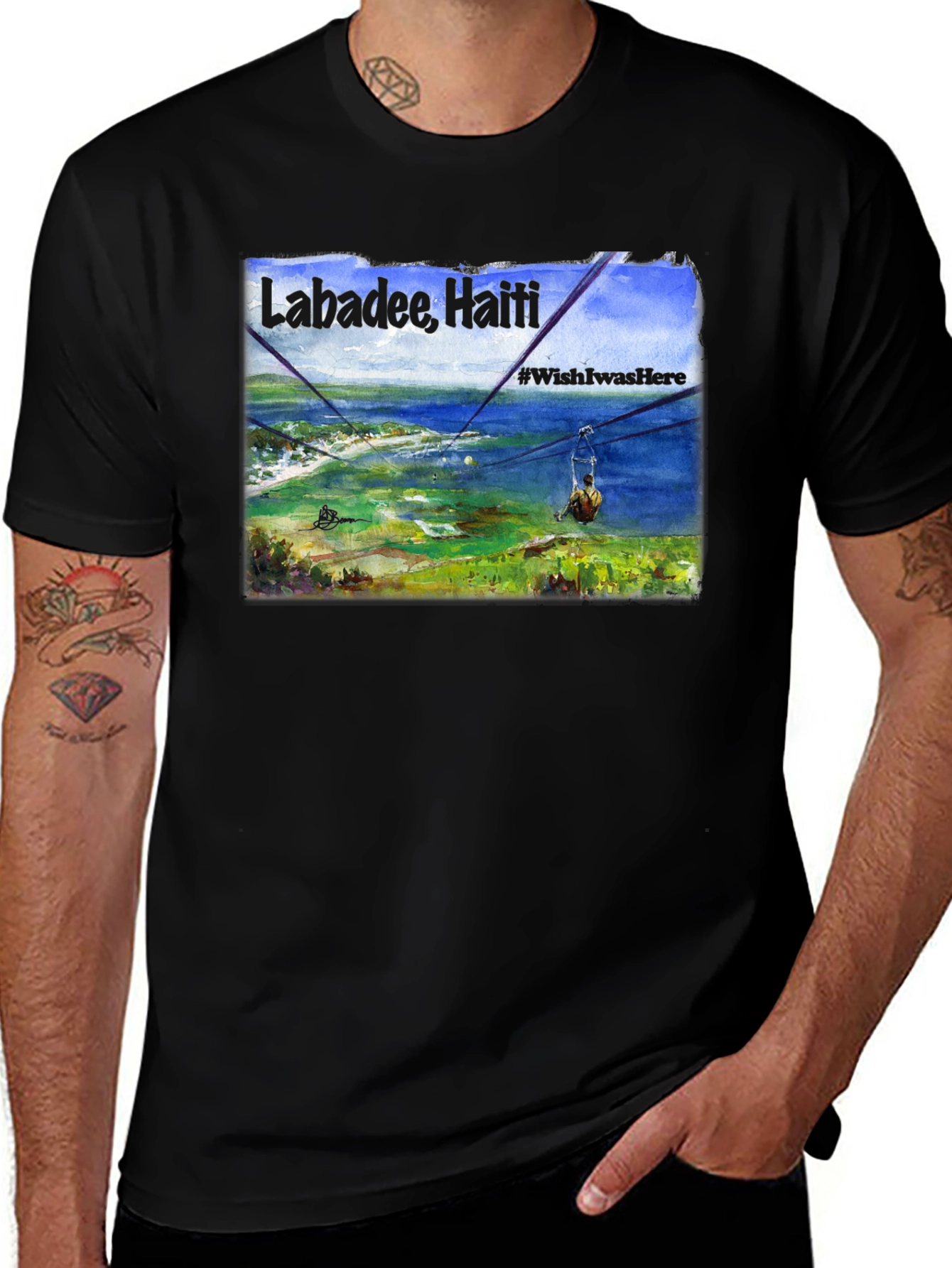 Labadee Haiti Zipline Graphic Tee