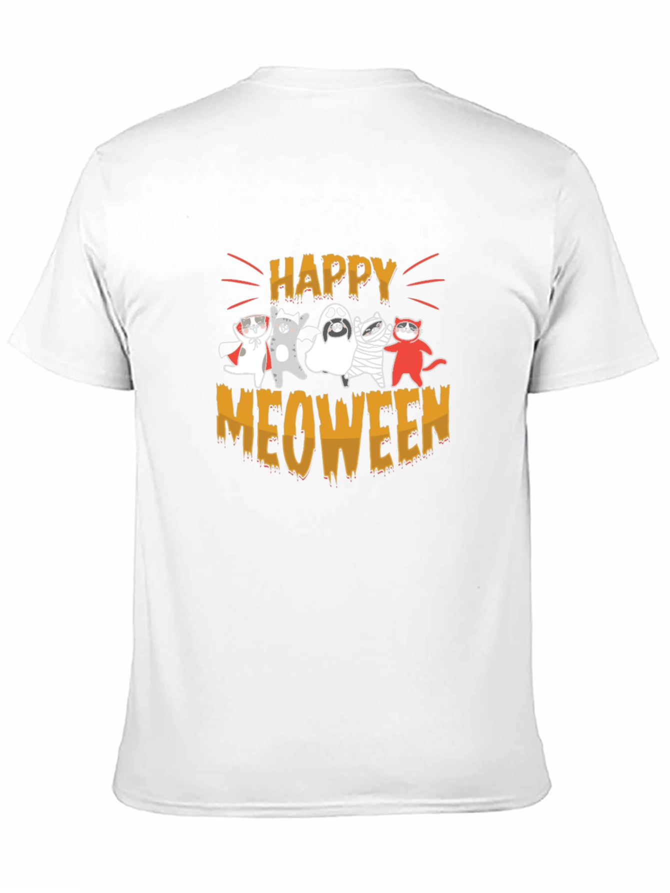 Happy Meoween Cats Halloween T-Shirt