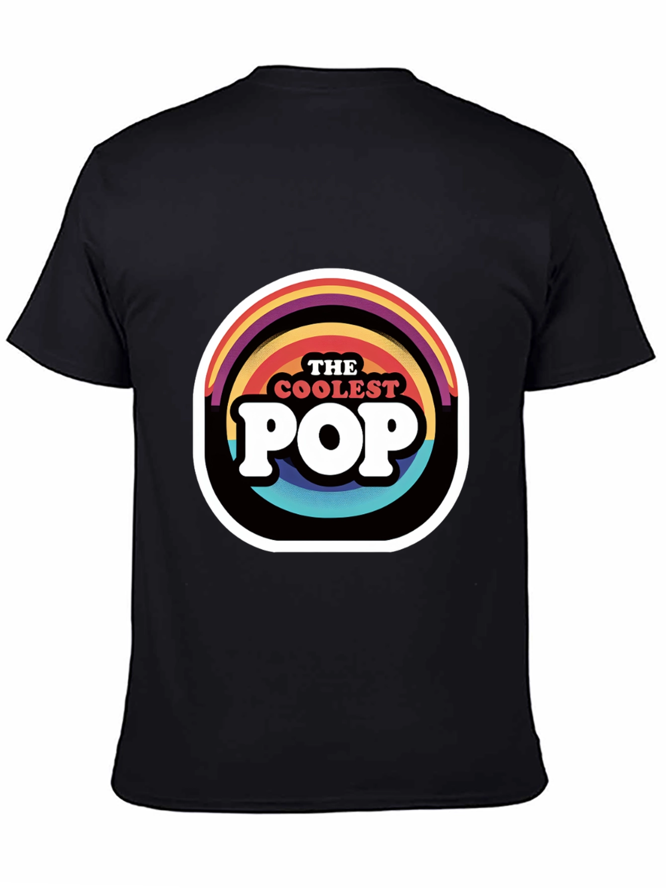 The Coolest Pop Graphic T-Shirt - Rainbow Design