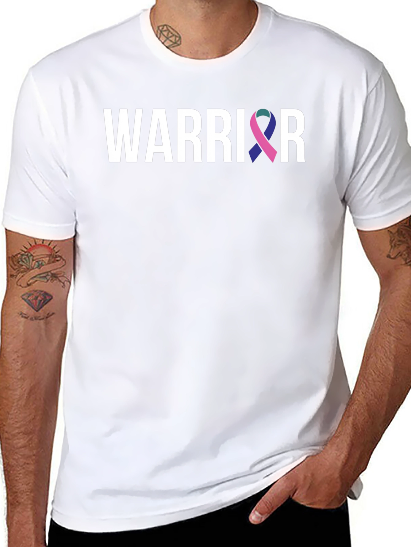 Warrior Ribbon T-Shirt - Cancer Awareness