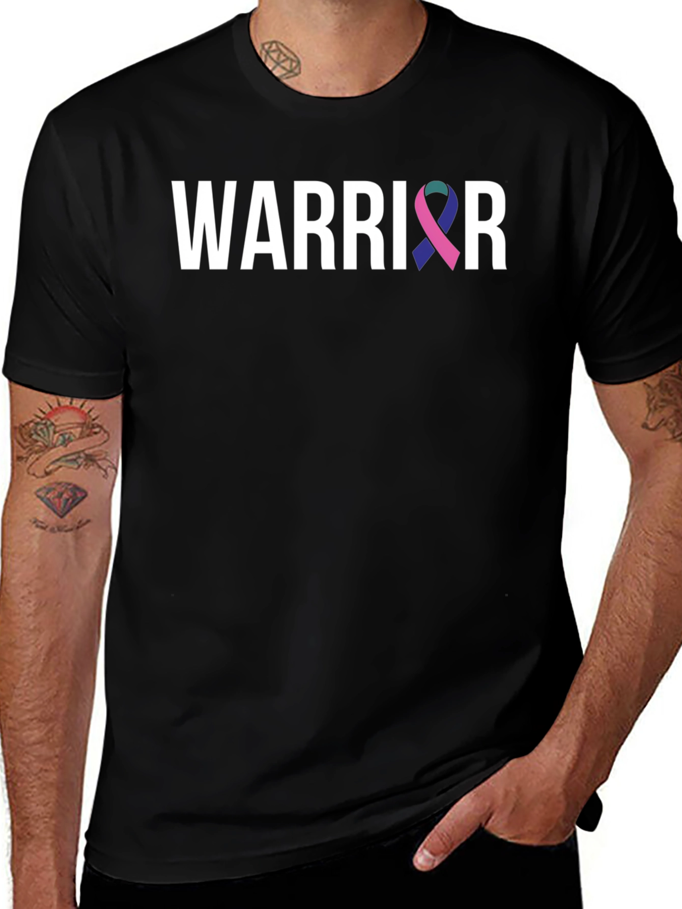 Warrior Ribbon T-Shirt - Cancer Awareness