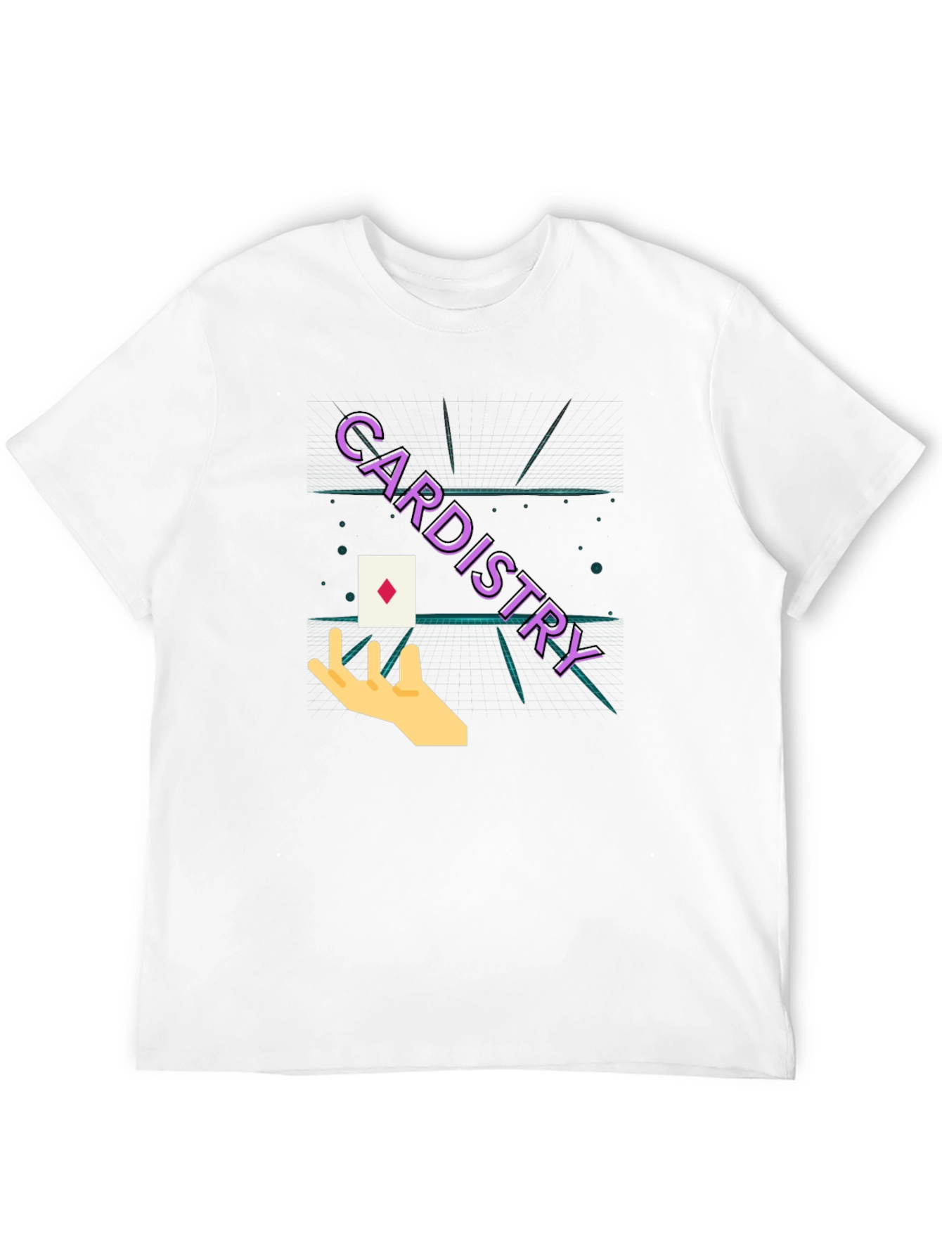 Cardistry Black T-Shirt - Magic Trick Design