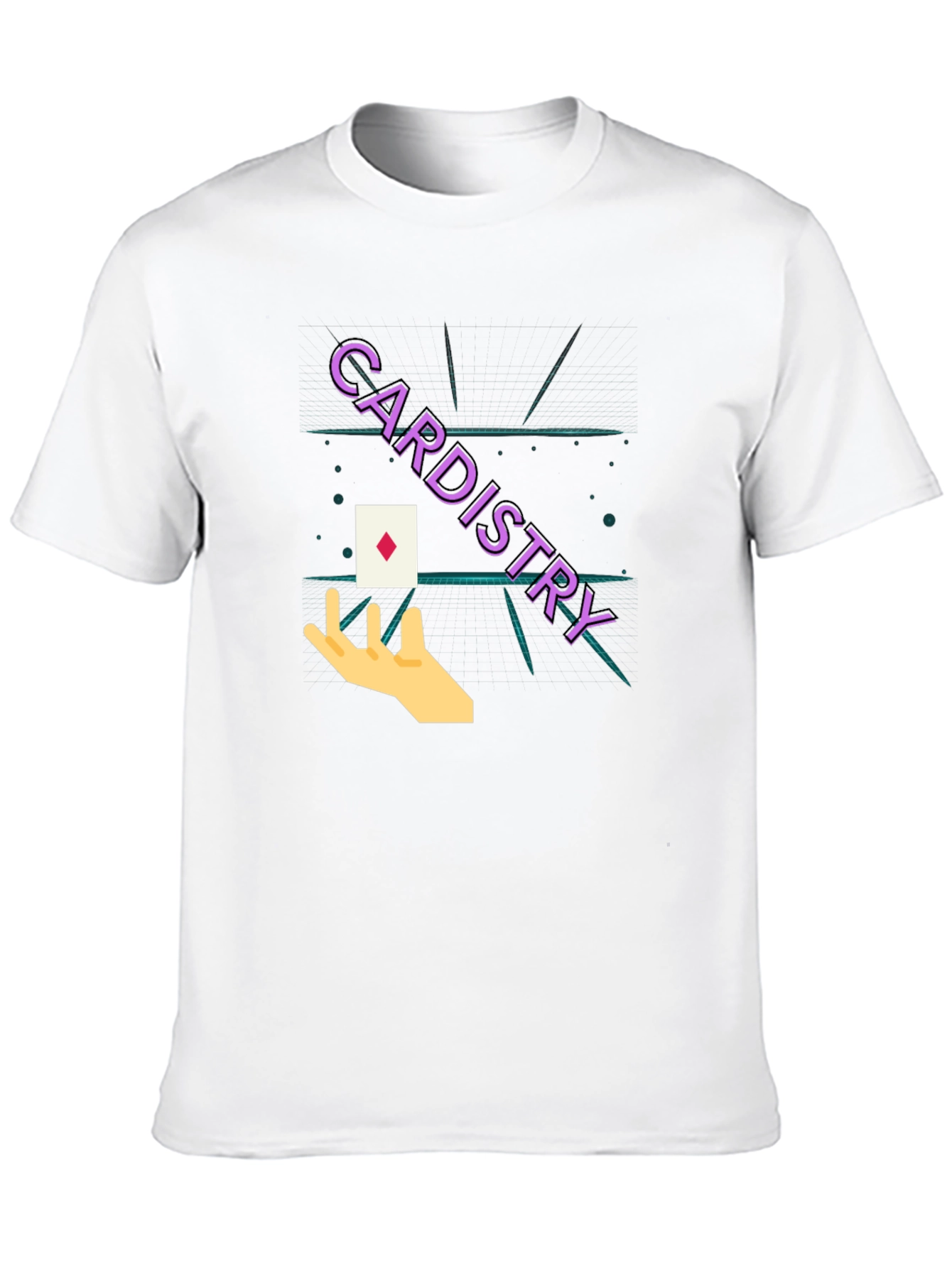 Cardistry Black T-Shirt - Magic Trick Design