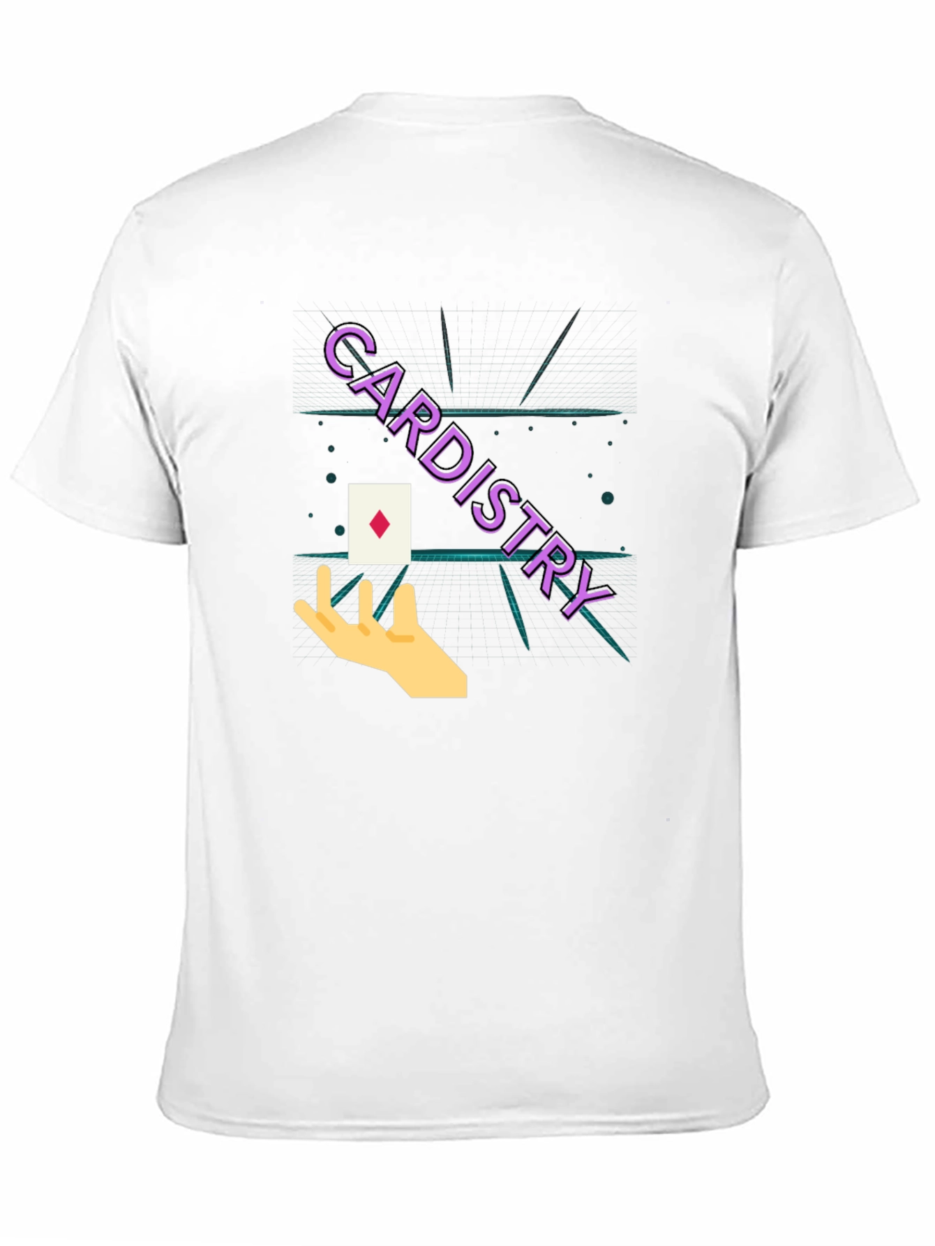 Cardistry Black T-Shirt - Magic Trick Design