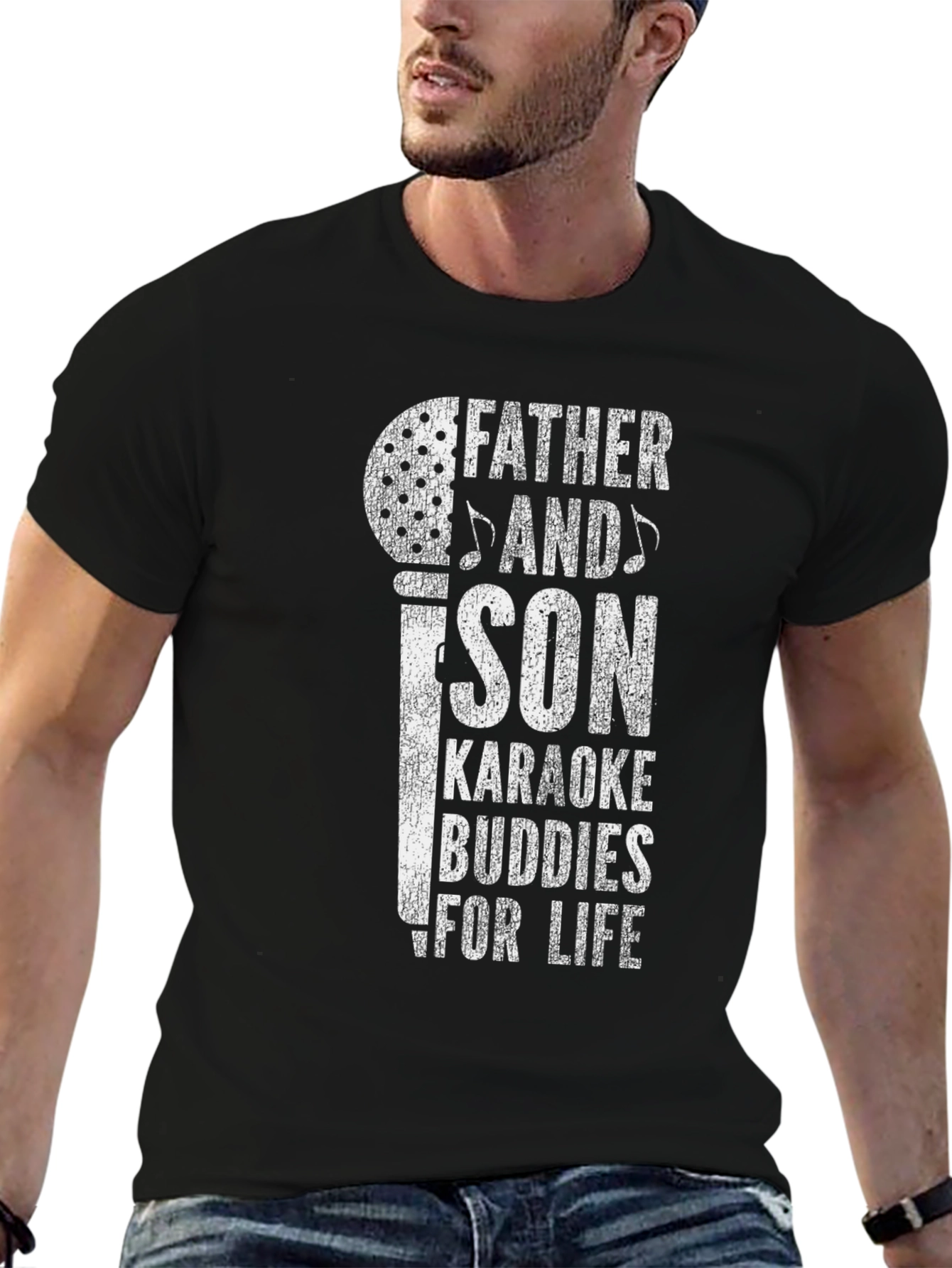 Father and Son Karaoke Buddies T-Shirt
