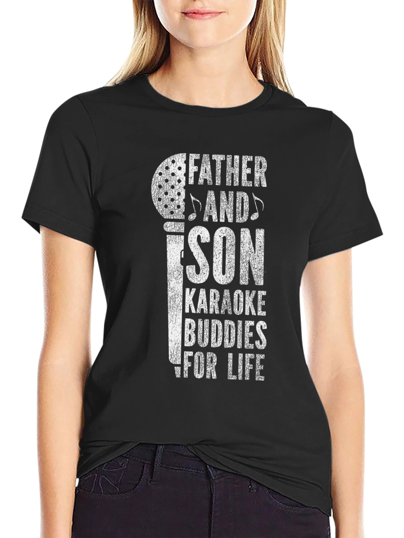 Father and Son Karaoke Buddies T-Shirt