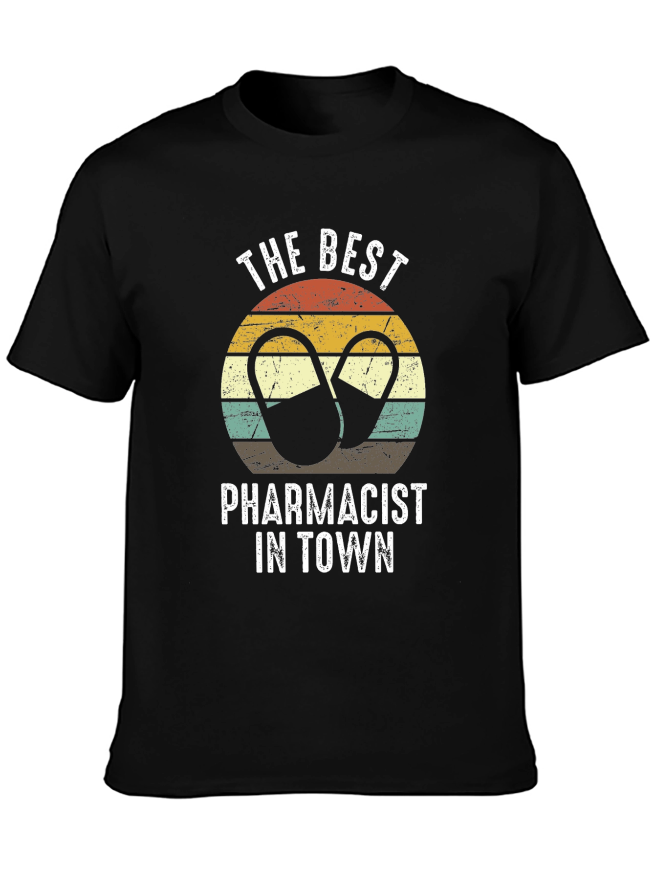 Best Pharmacist in Town Retro T-Shirt