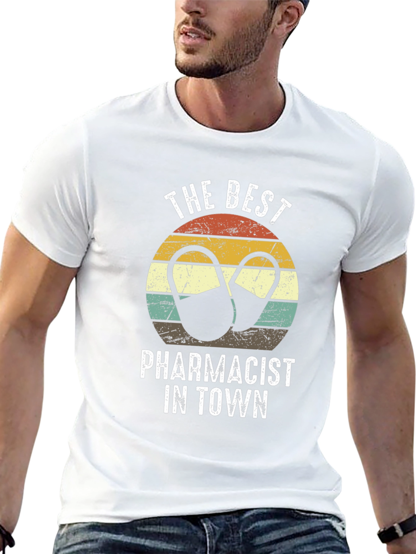 Best Pharmacist in Town Retro T-Shirt