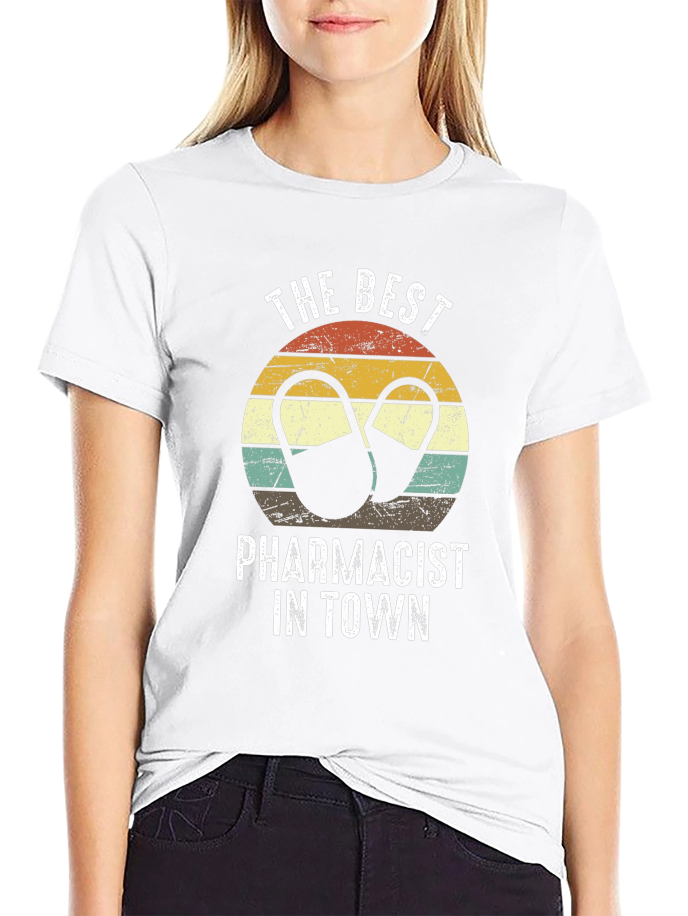 Best Pharmacist in Town Retro T-Shirt