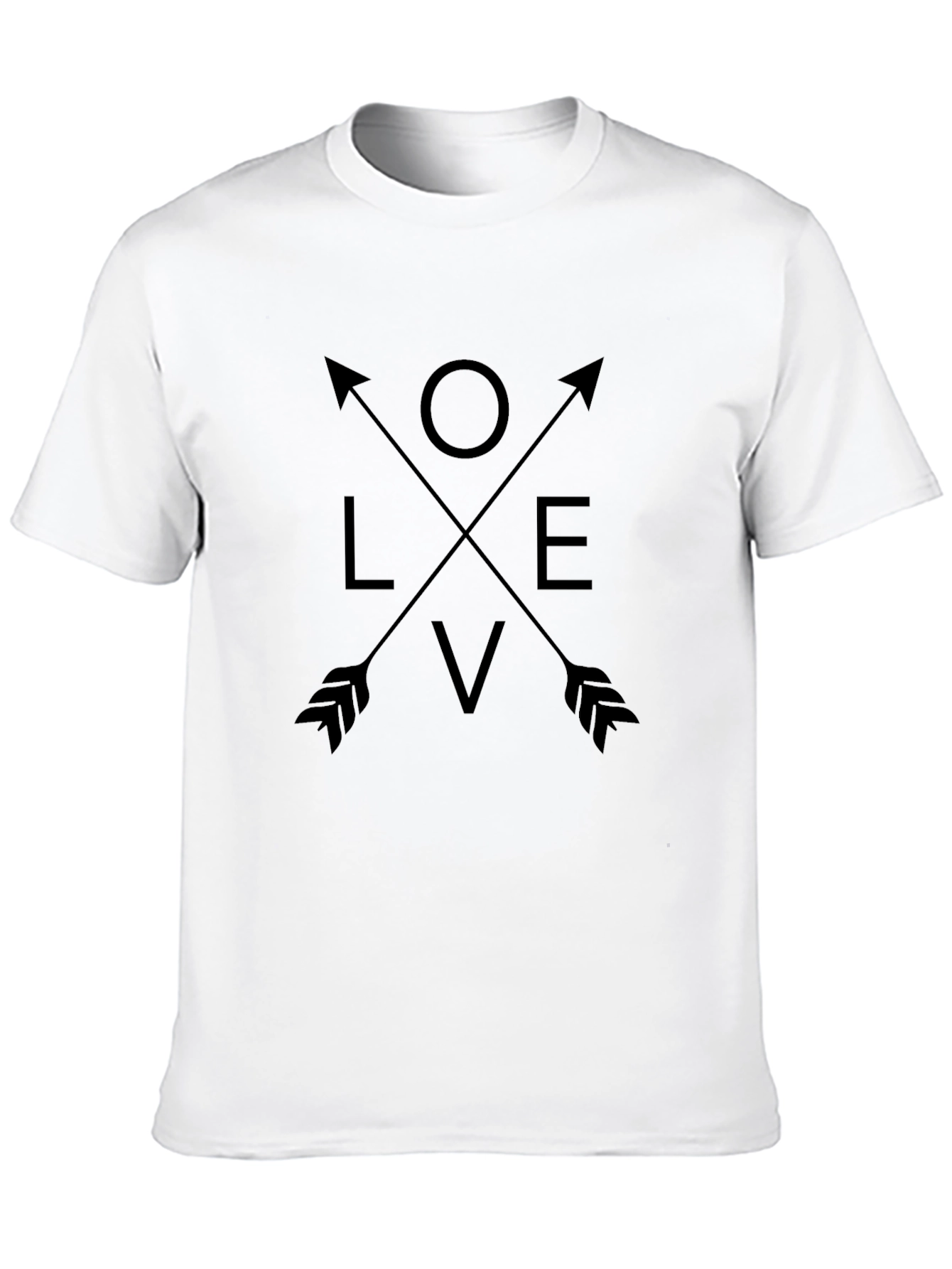 Love Arrows Graphic Tee - Unisex Black T-Shirt