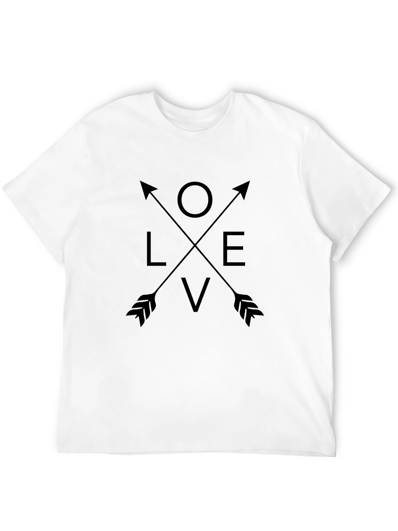 Love Arrows Graphic Tee - Unisex Black T-Shirt