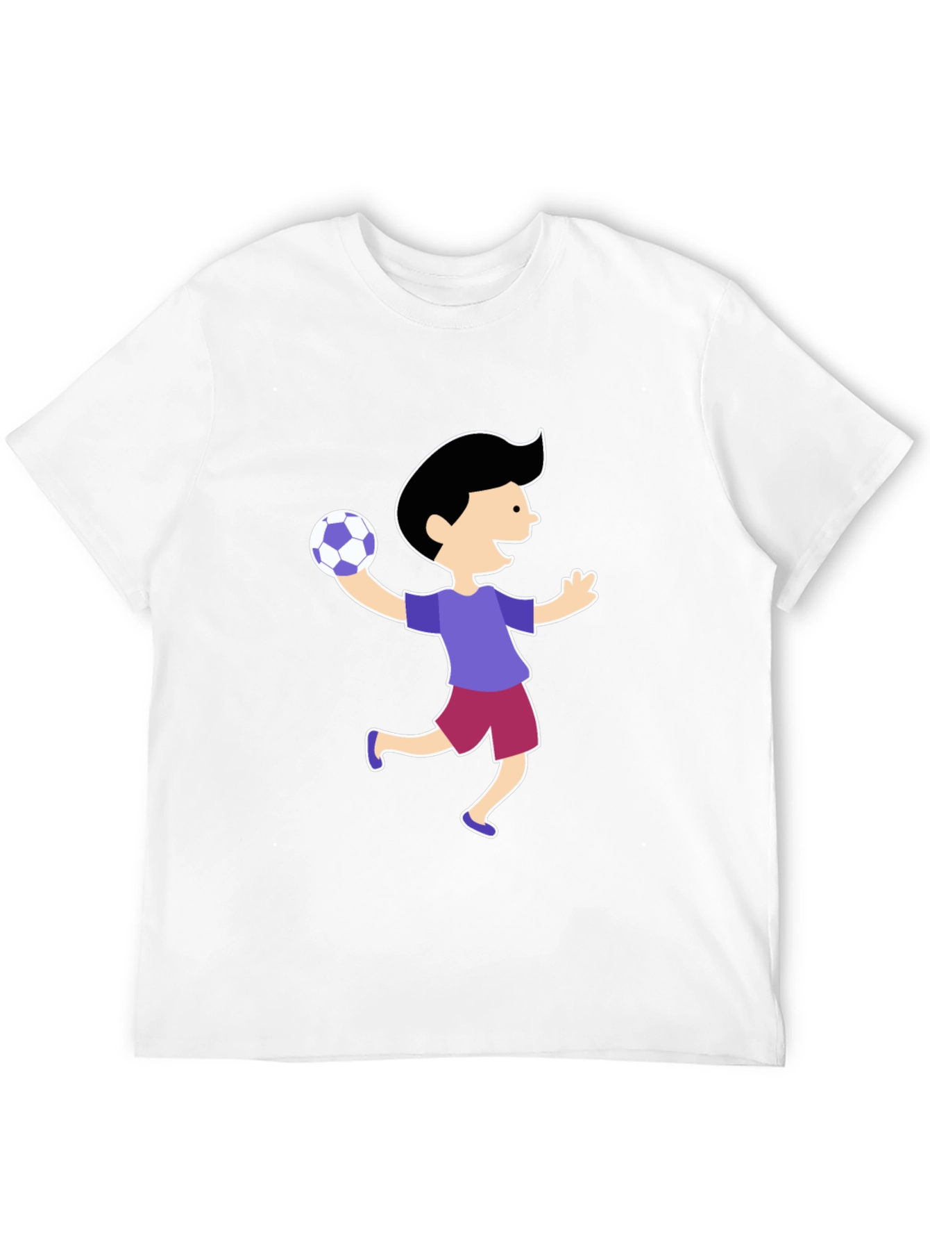 Fun Cartoon Boy T-Shirt - Black