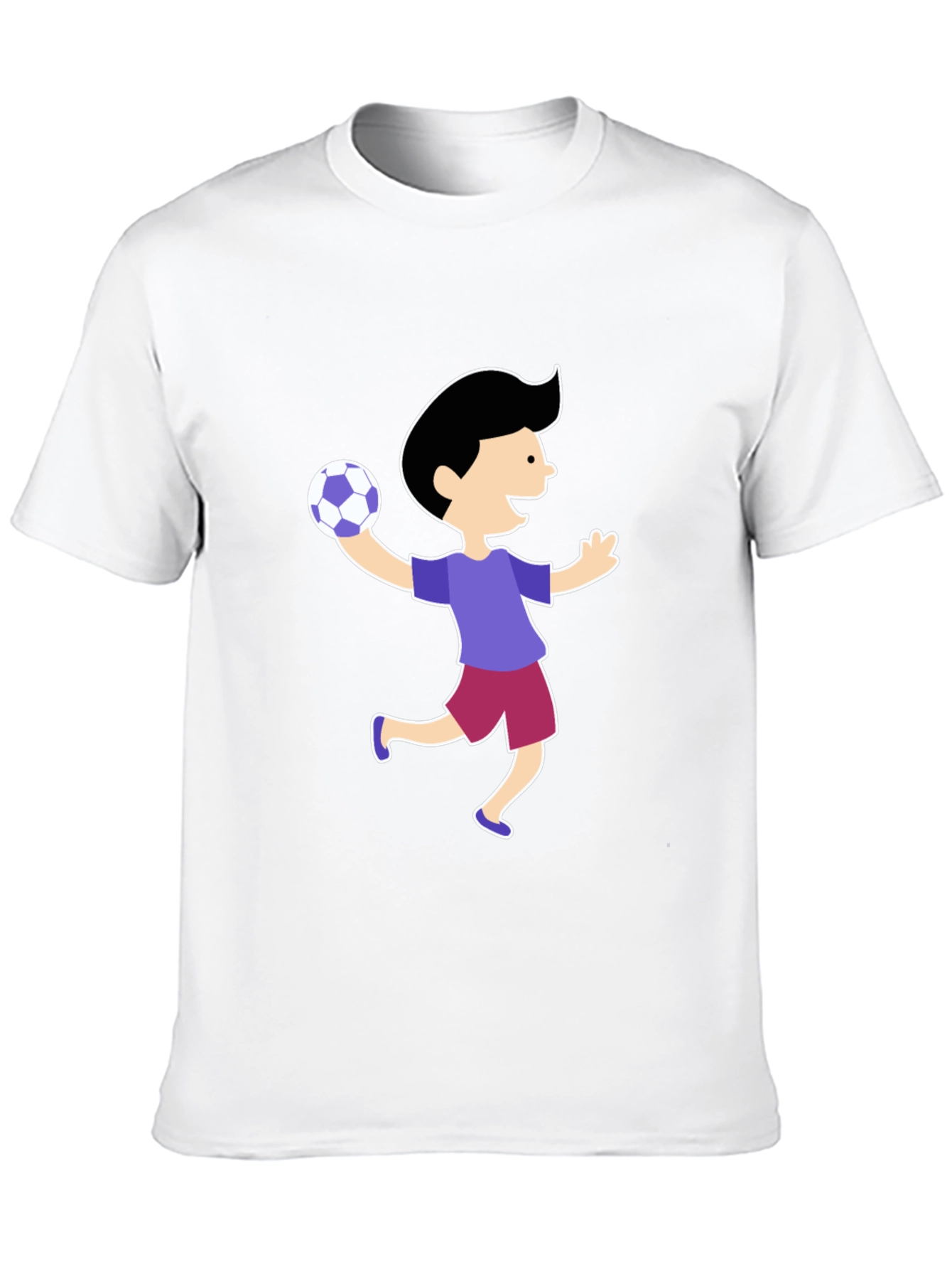Fun Cartoon Boy T-Shirt - Black