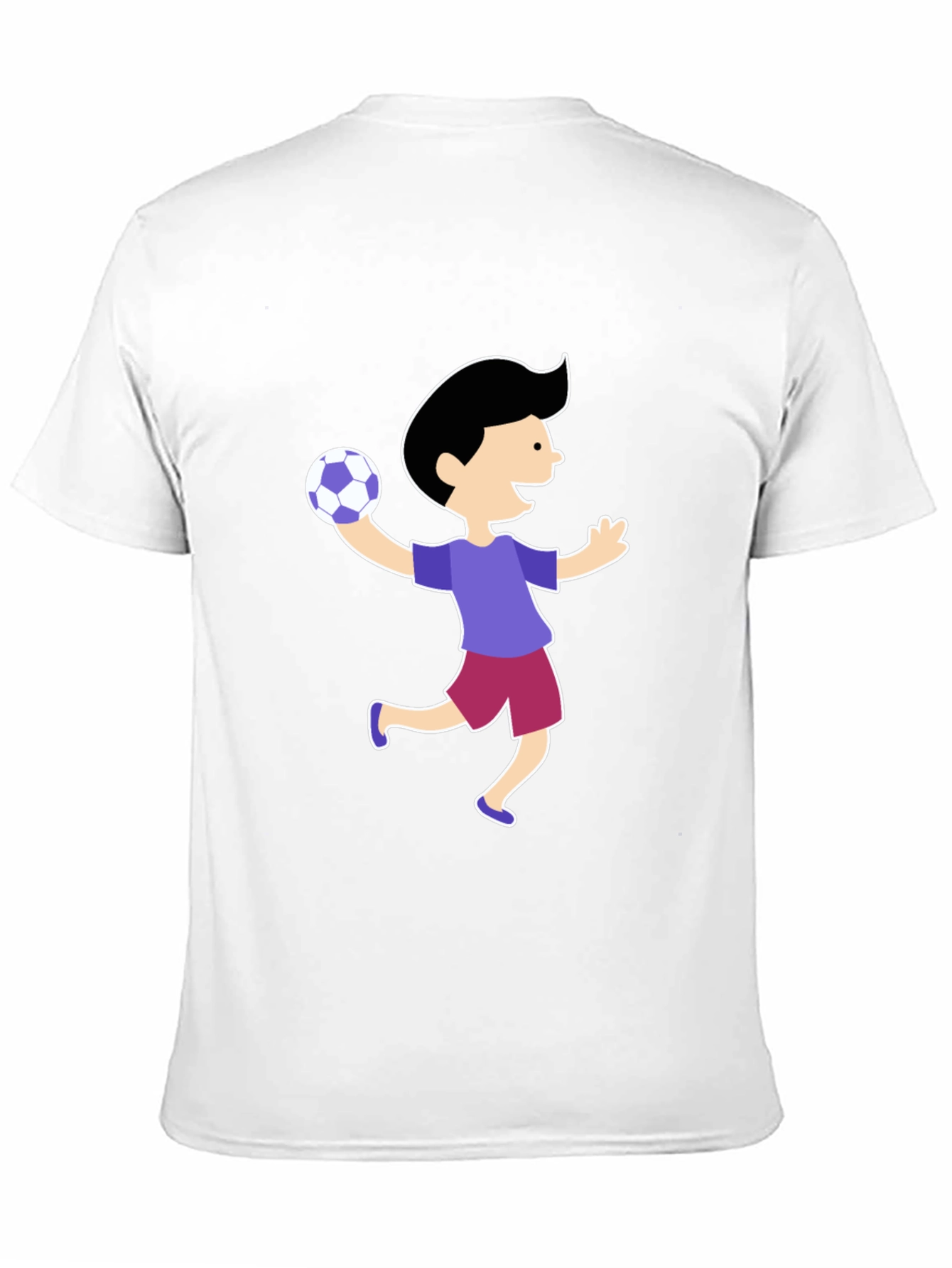 Fun Cartoon Boy T-Shirt - Black