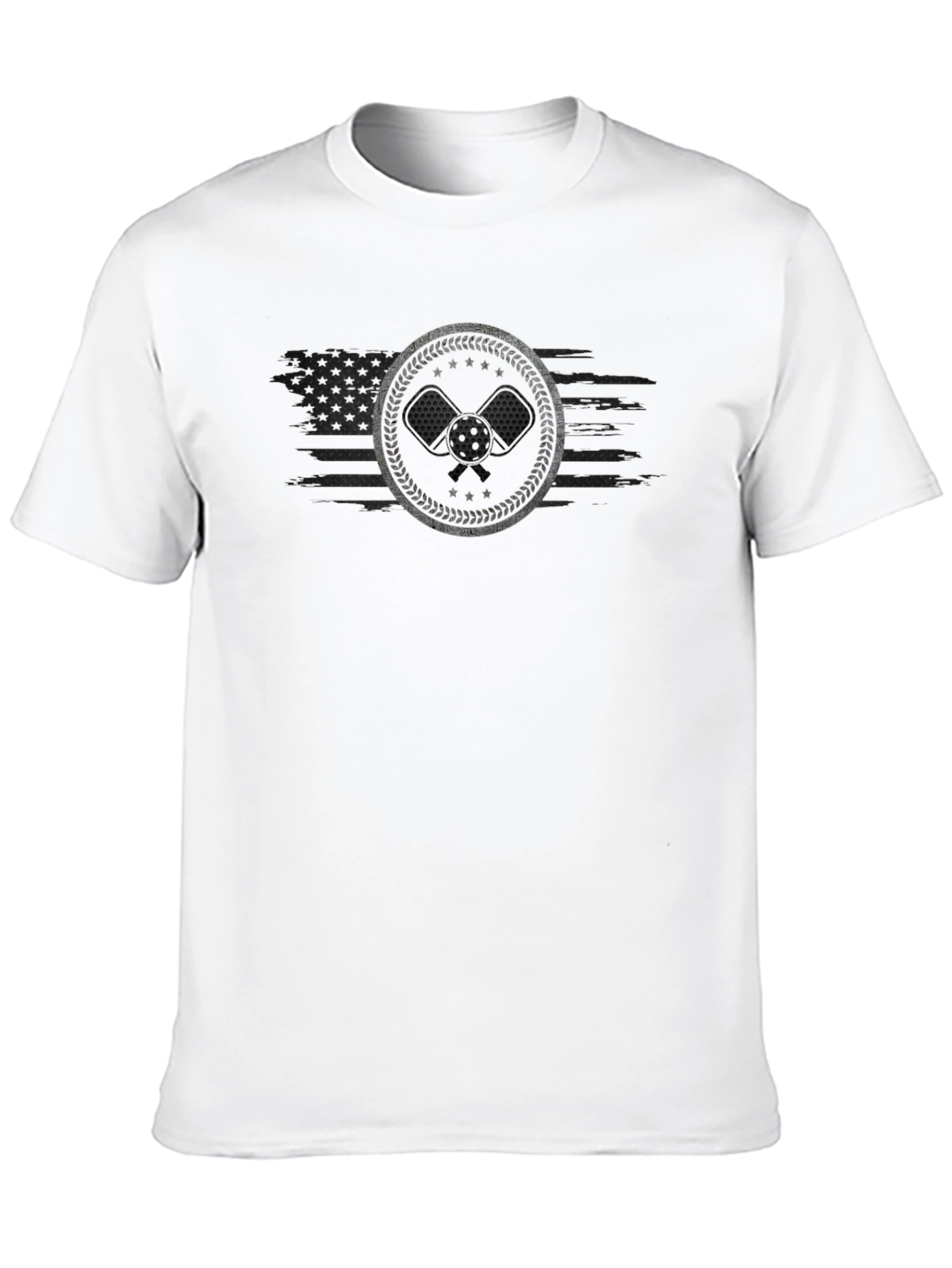 Pickleball USA Flag Graphic T-Shirt