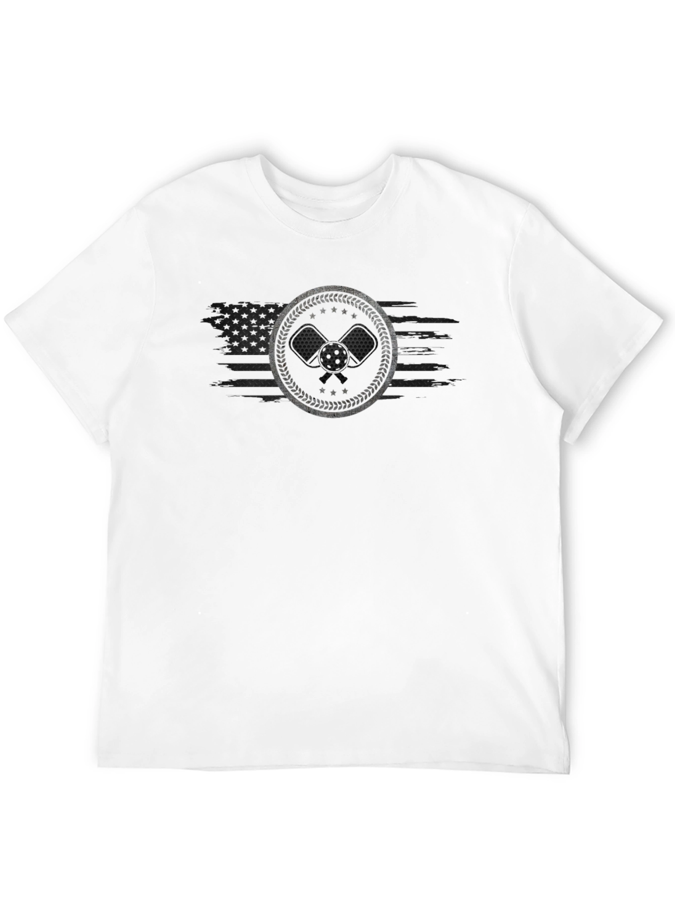 Pickleball USA Flag Graphic T-Shirt