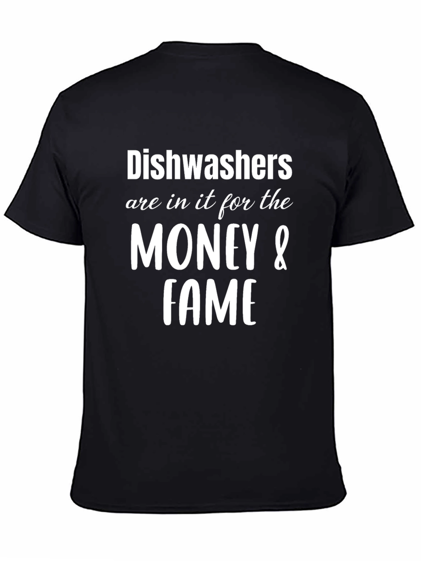 Dishwashers Money & Fame Black Graphic T-Shirt