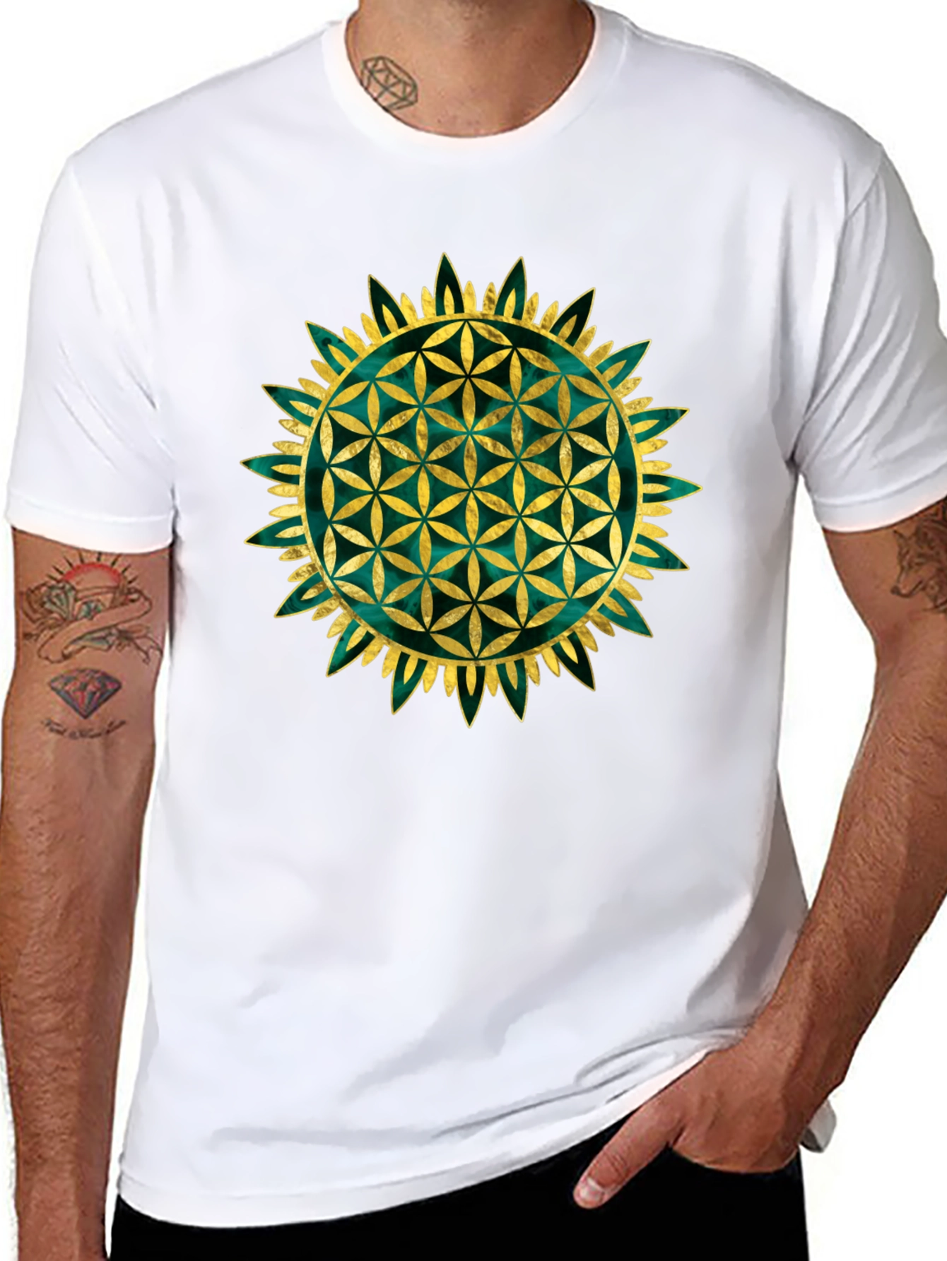 Flower of Life Graphic Tee - Sacred Geometry Shirt