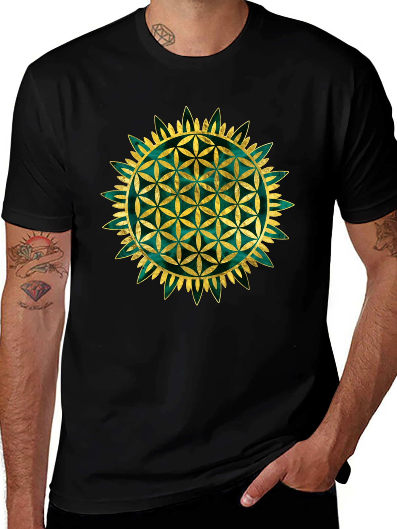 Flower of Life Graphic Tee - Sacred Geometry Shirt