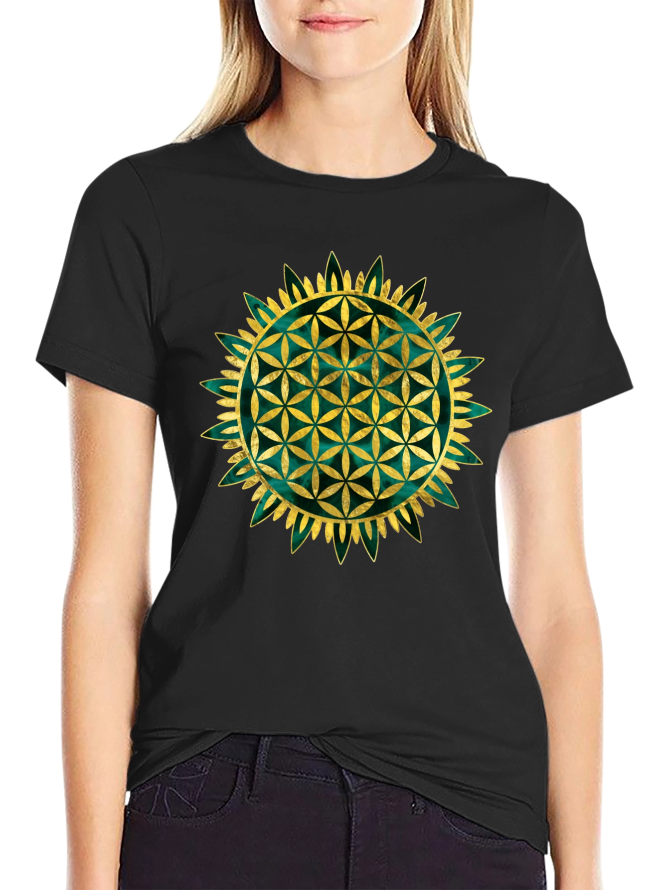 Flower of Life Graphic Tee - Sacred Geometry Shirt