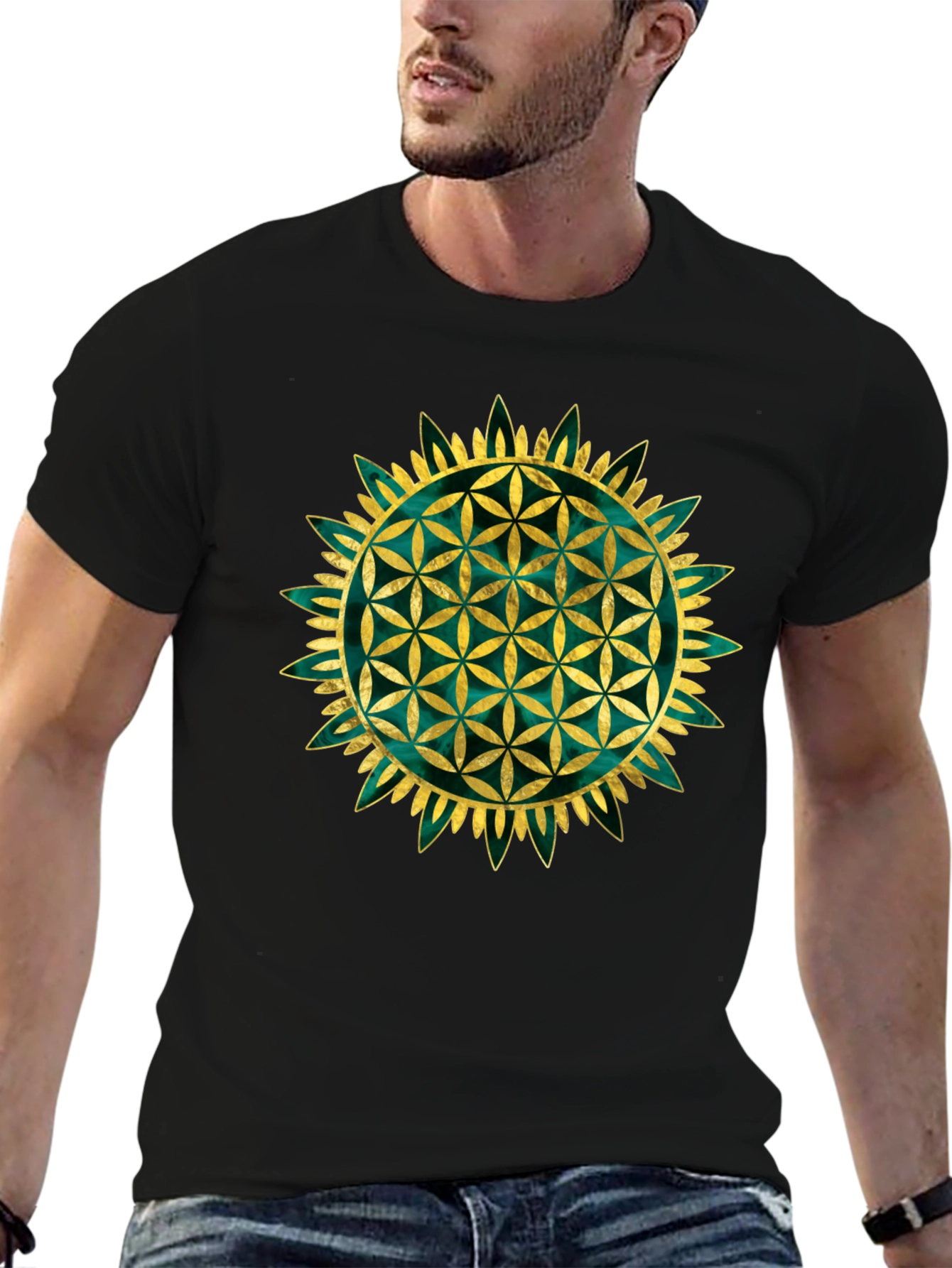 Flower of Life Graphic Tee - Sacred Geometry Shirt