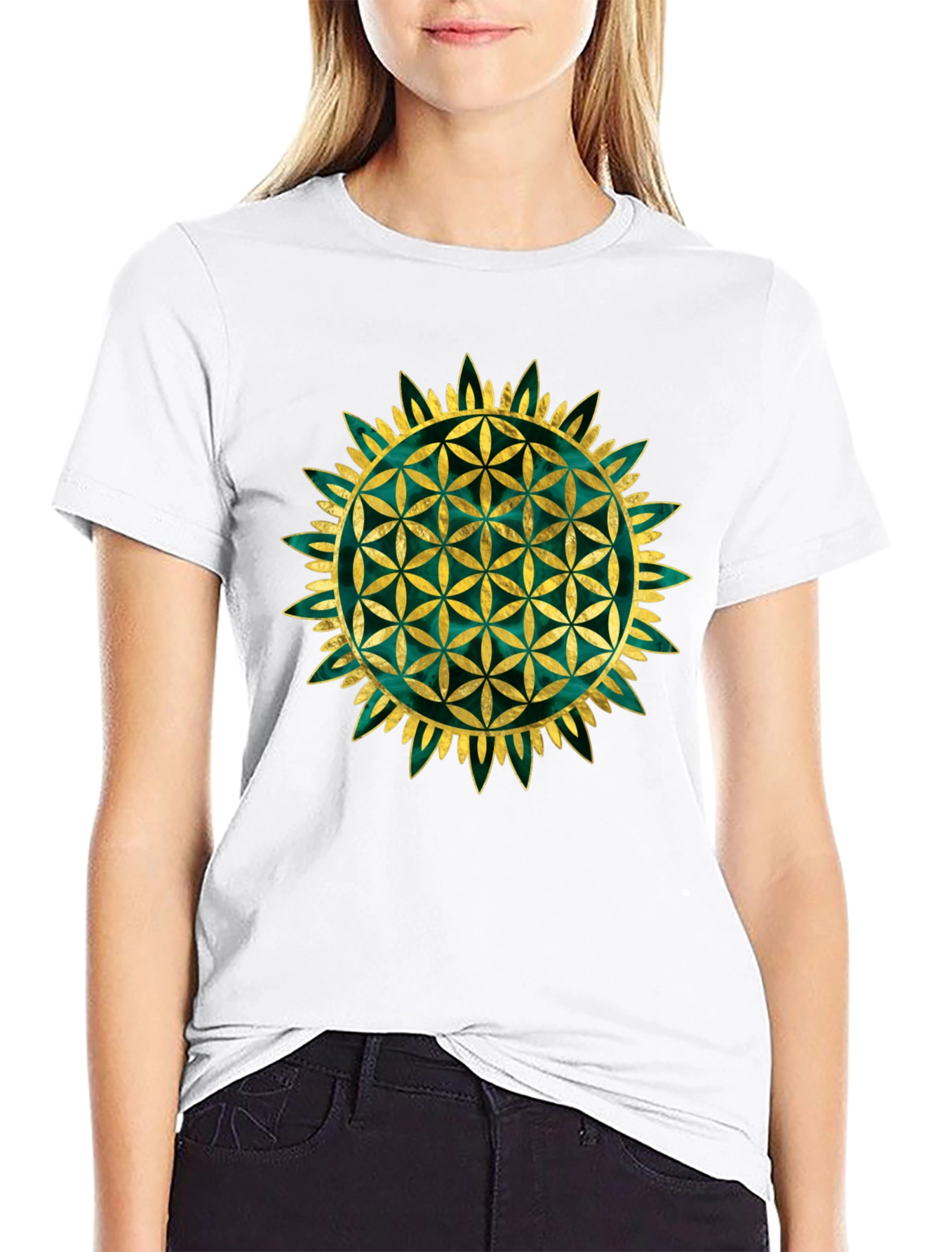 Flower of Life Graphic Tee - Sacred Geometry Shirt