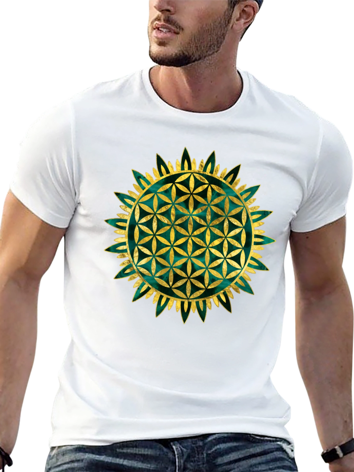 Flower of Life Graphic Tee - Sacred Geometry Shirt