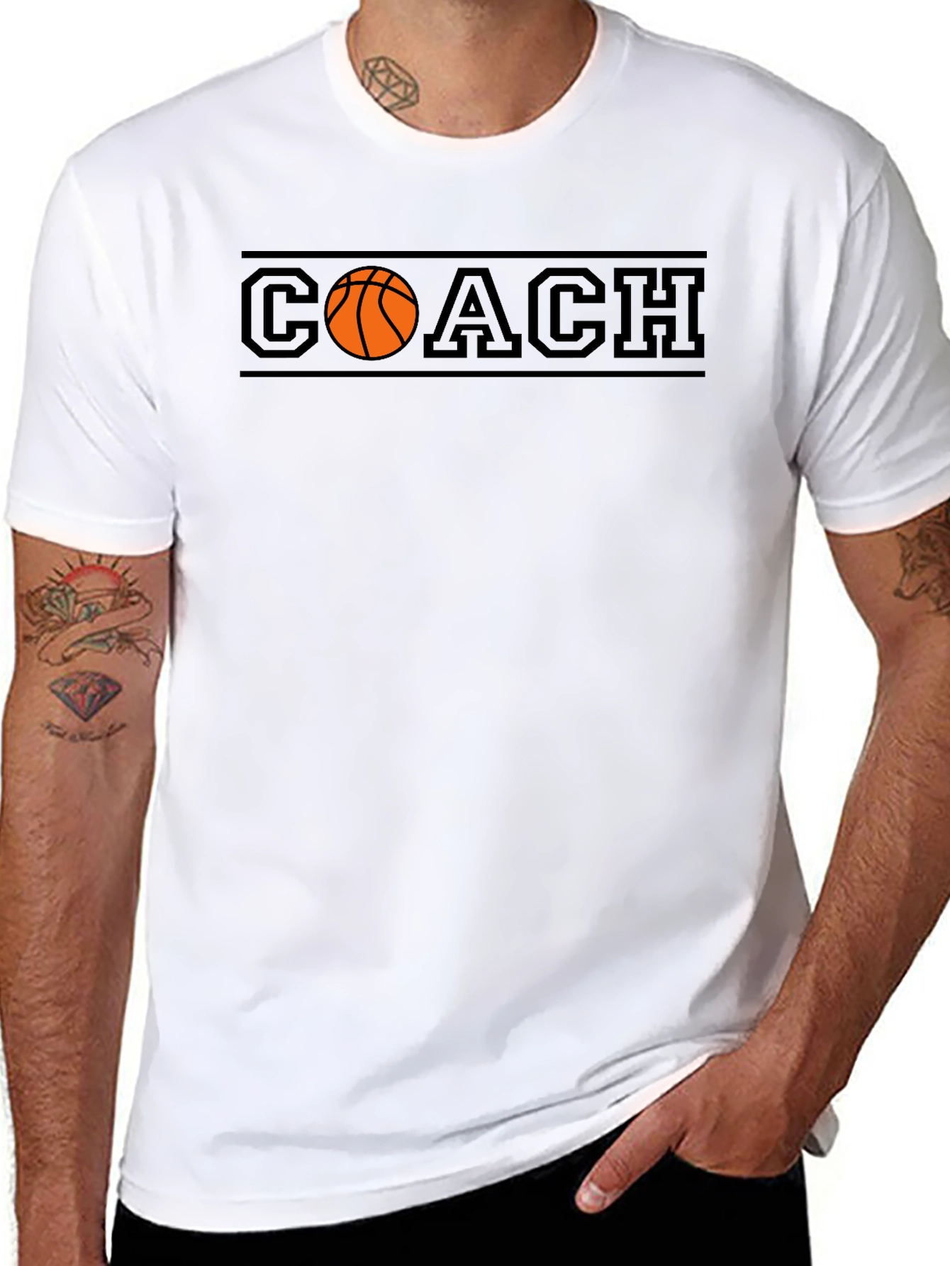 Basketball Coach Graphic T-Shirt