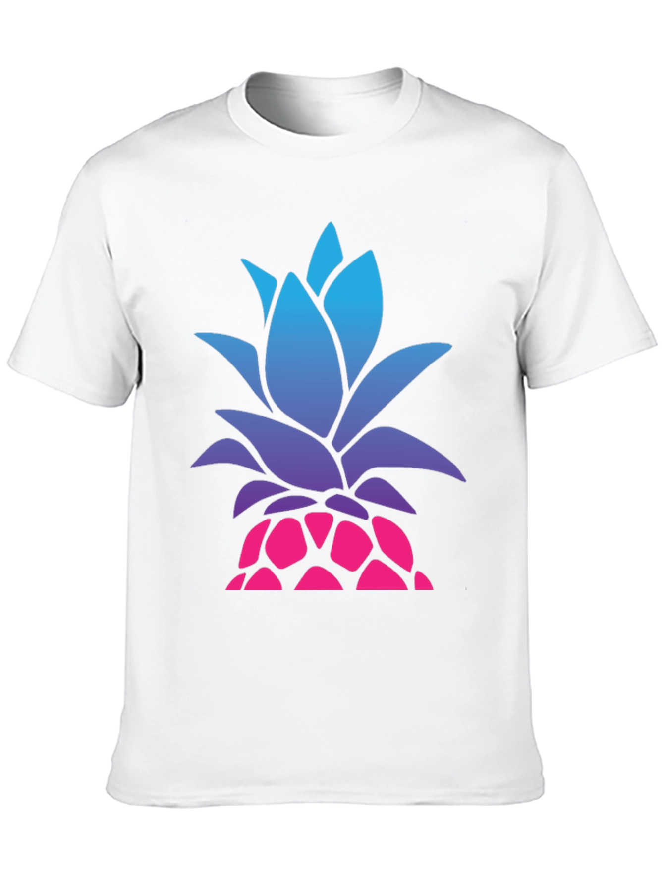Mens Black Pineapple Graphic Tee