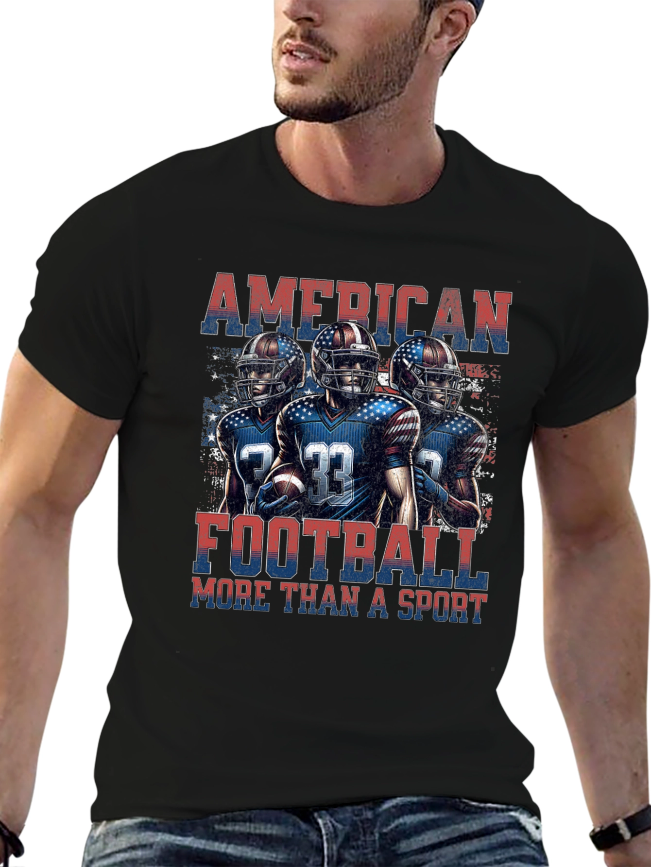 American Football Patriotic T-Shirt