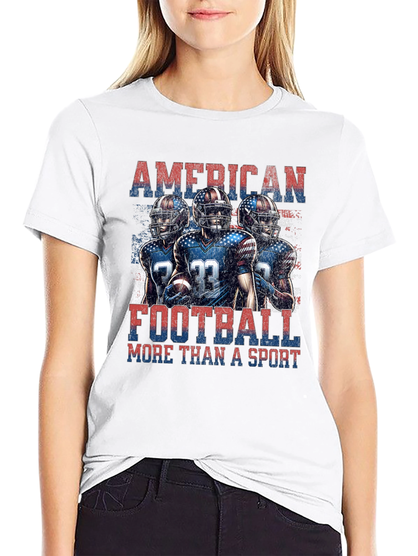 American Football Patriotic T-Shirt