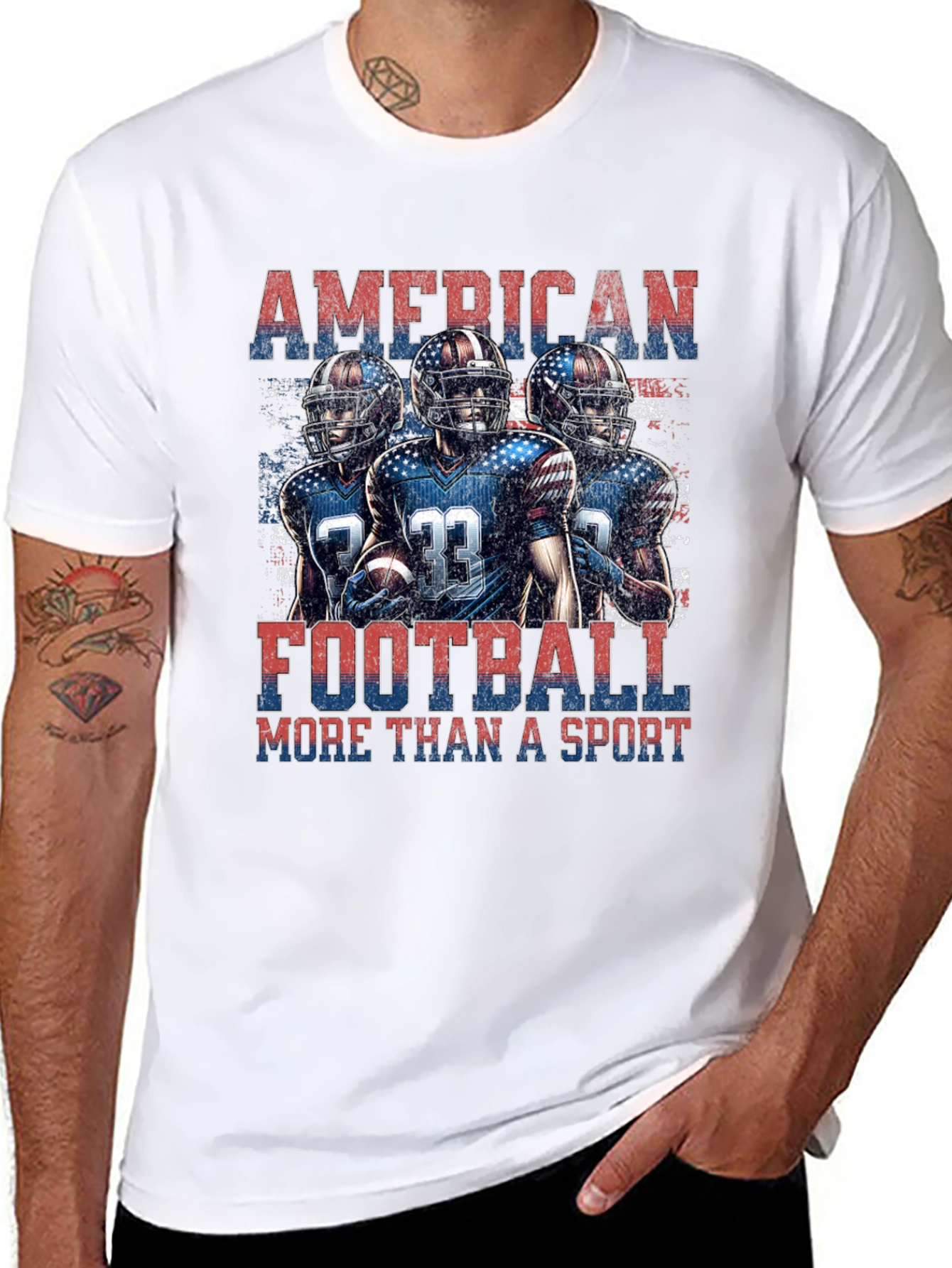 American Football Patriotic T-Shirt