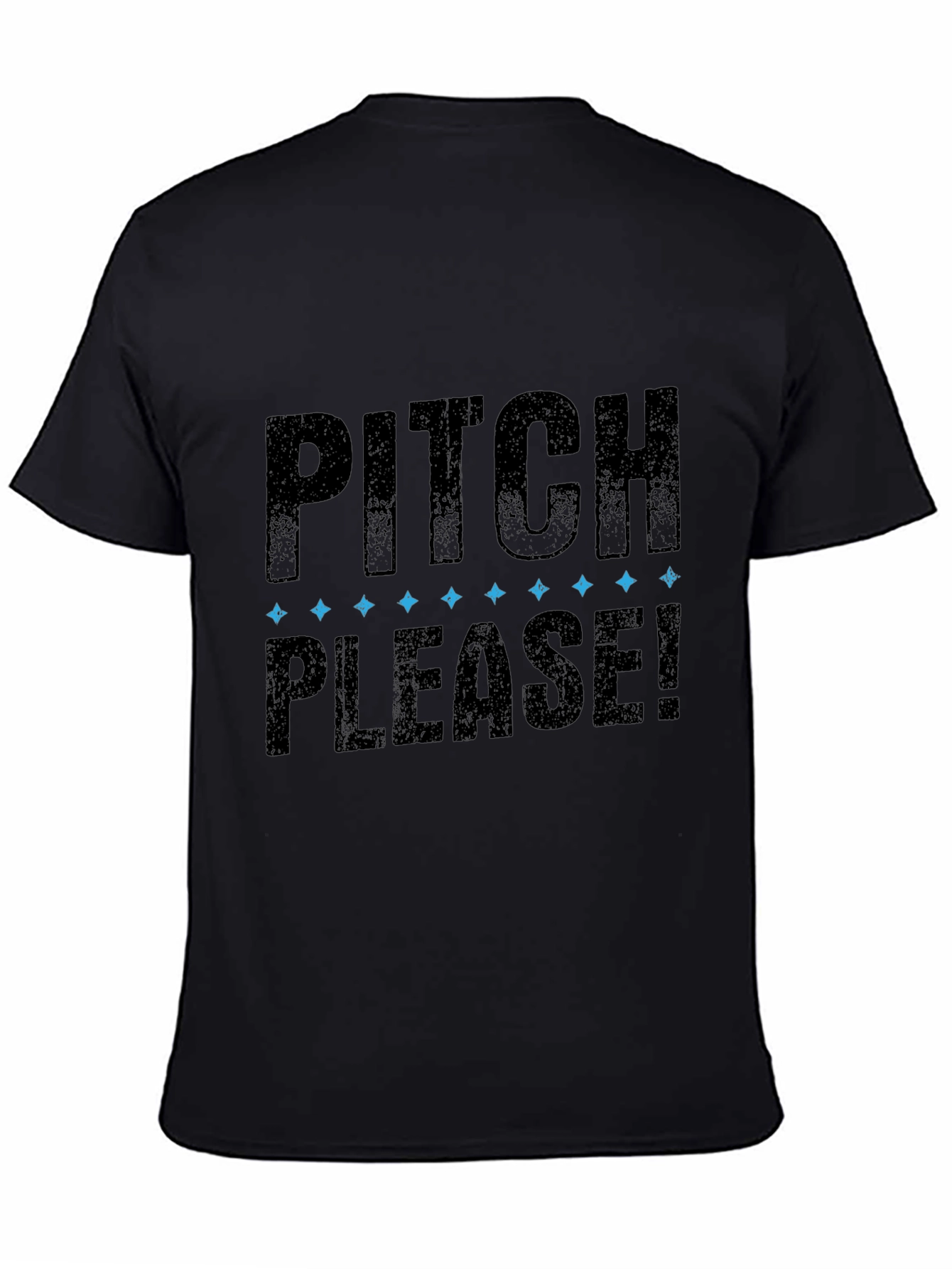 Pitch Please! Mens Black Graphic T-Shirt