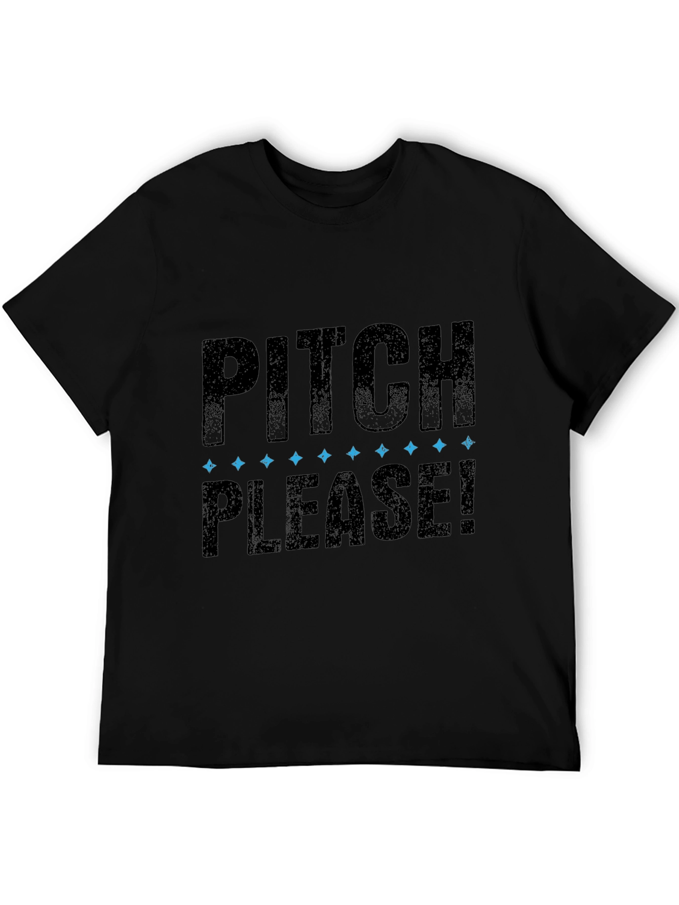 Pitch Please! Mens Black Graphic T-Shirt
