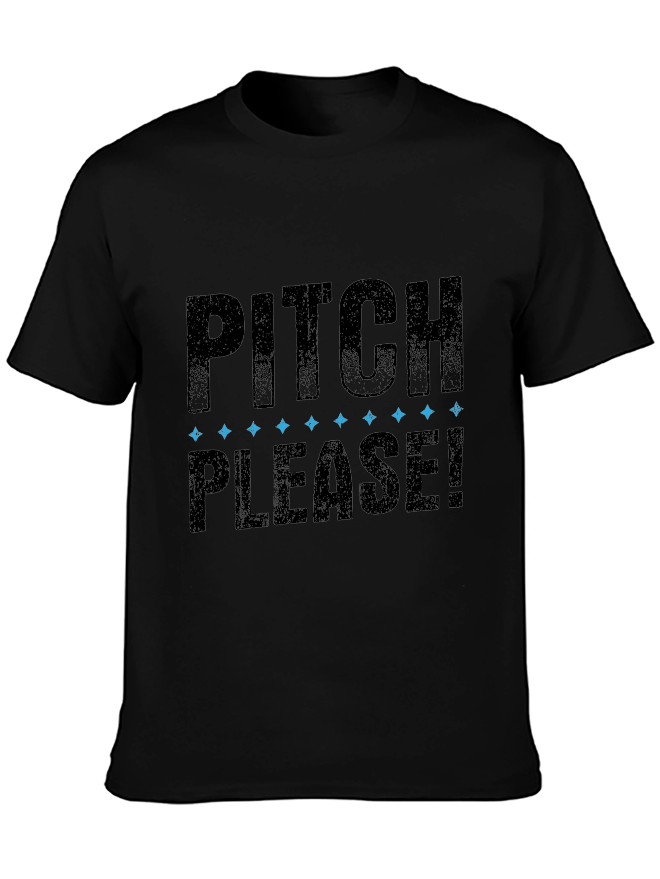 Pitch Please! Mens Black Graphic T-Shirt